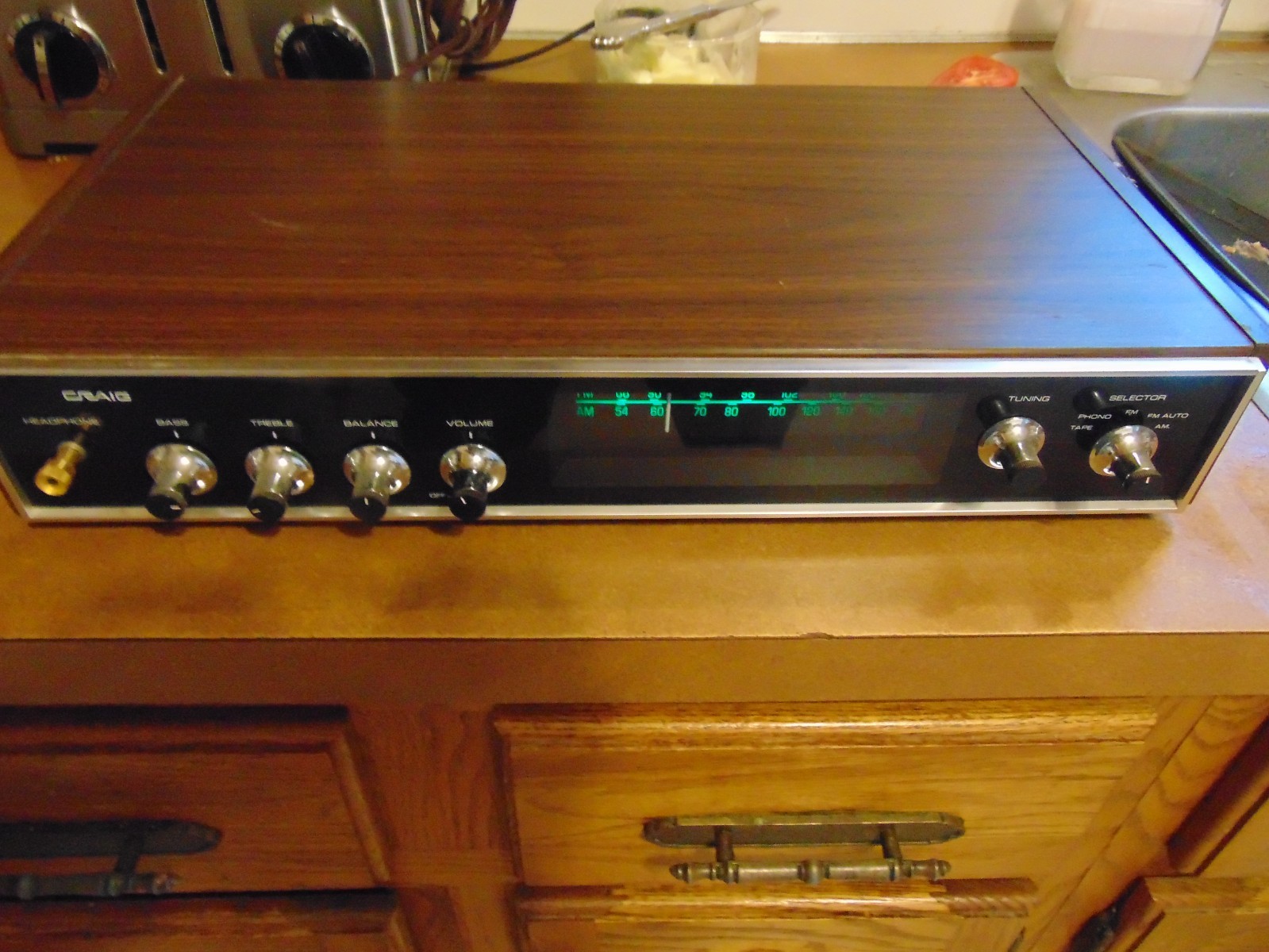 Vtg Craig Receiver Model 1505 Powers Up