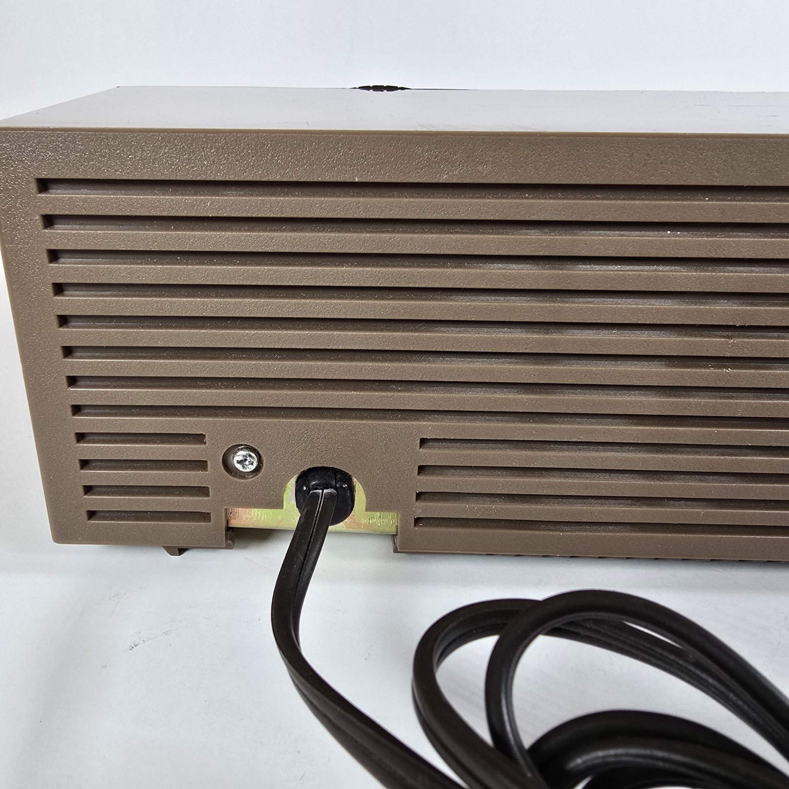 Vintage RCA AM Radio RZA203T Brown Faux Wood Grain Desk Radio Tested Works