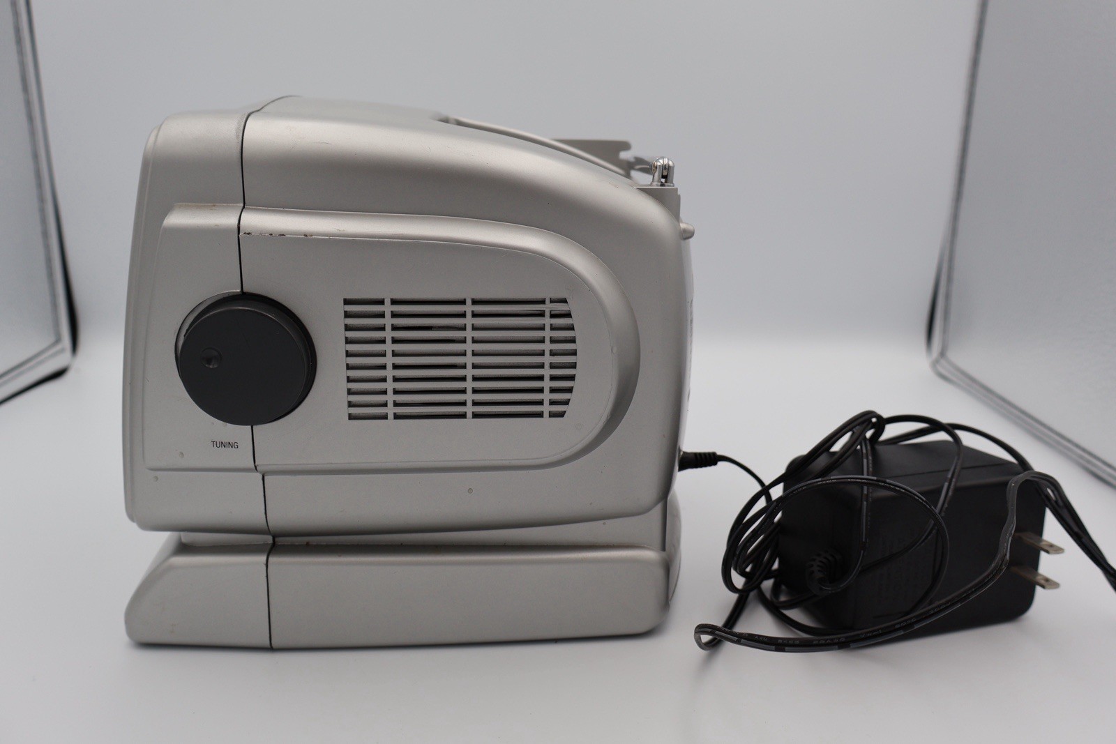 Coby CX TV1 5 Inch Portable Black White TV AM FM Radio Tested Works