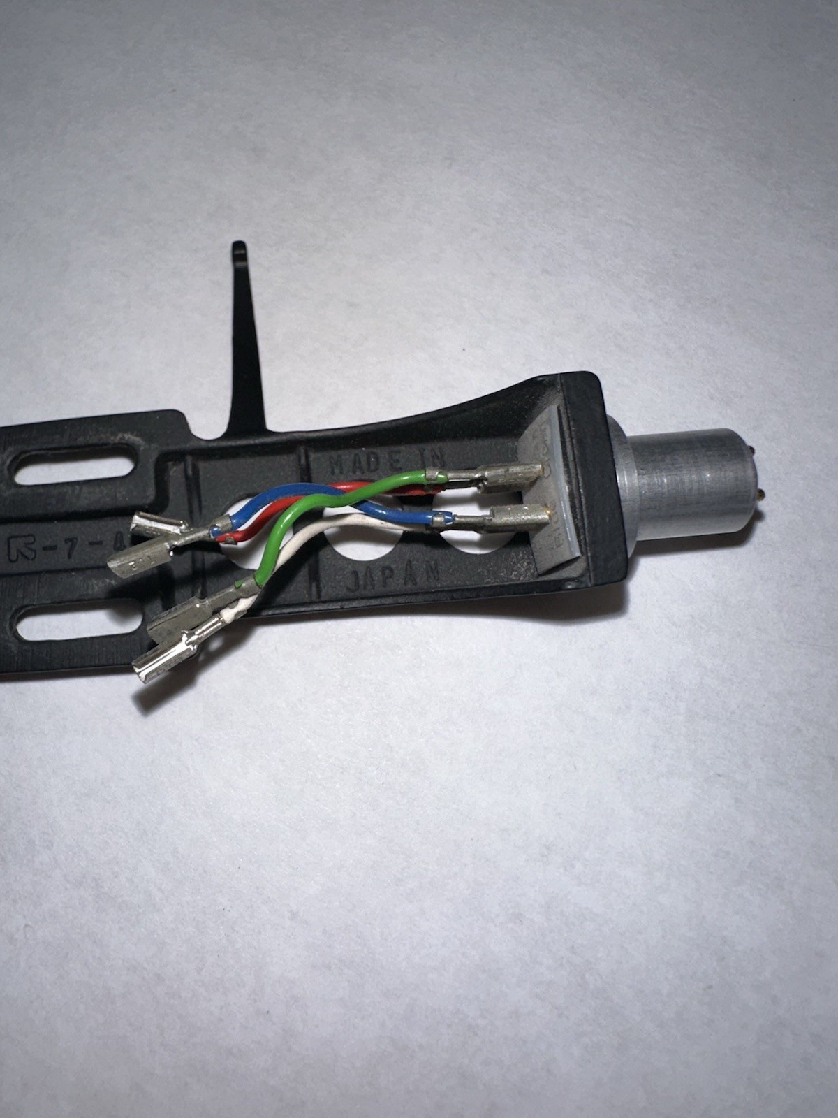Genuine OEM Technics Phono Cartridge Headshell With Lead Wires