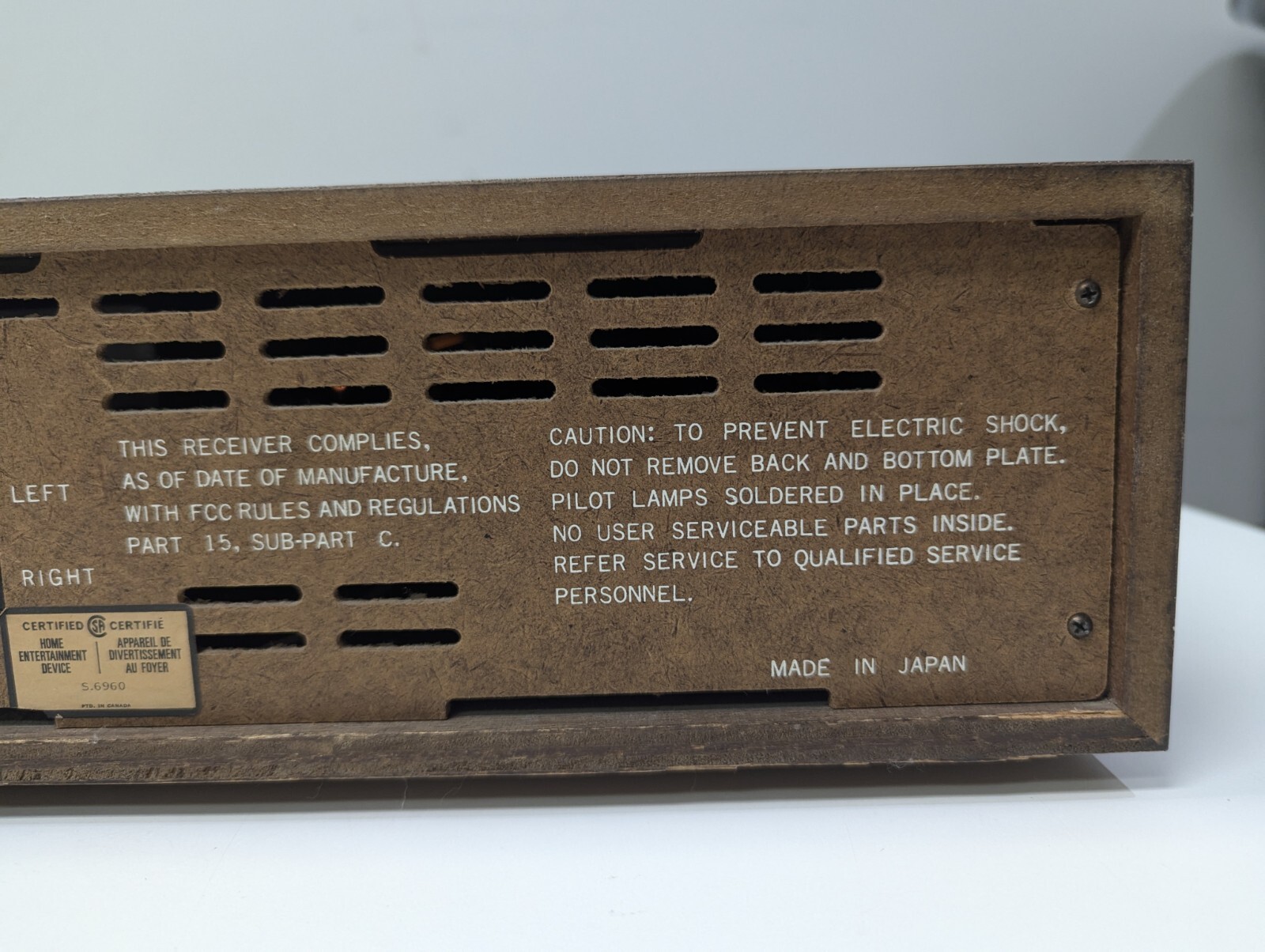 Electrophonic Receiver AM/FM8-Track Stereo/Dual Music System T-710CC Phono input