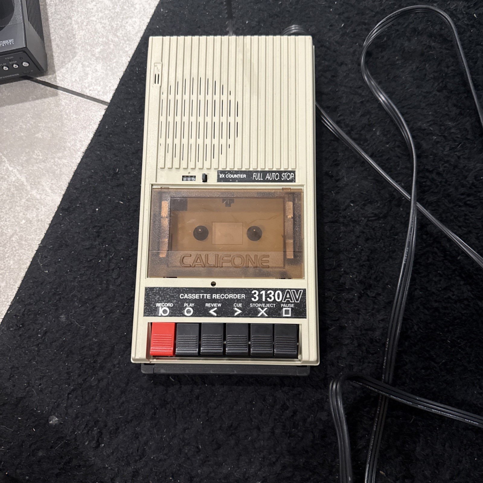 Califone 3130AV Portable Classroom Cassette Player And Recorder