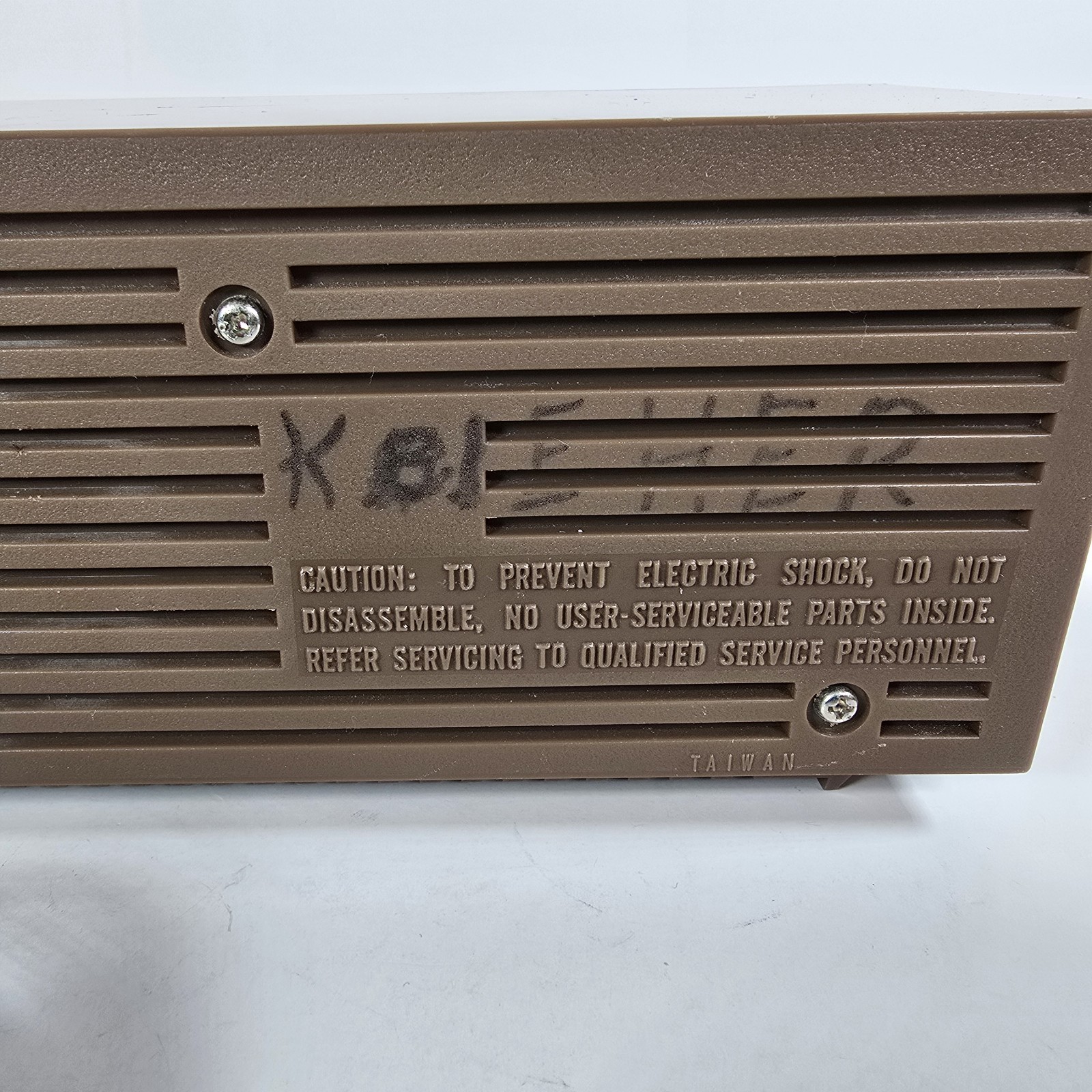Vintage RCA AM Radio RZA203T Brown Faux Wood Grain Desk Radio Tested Works