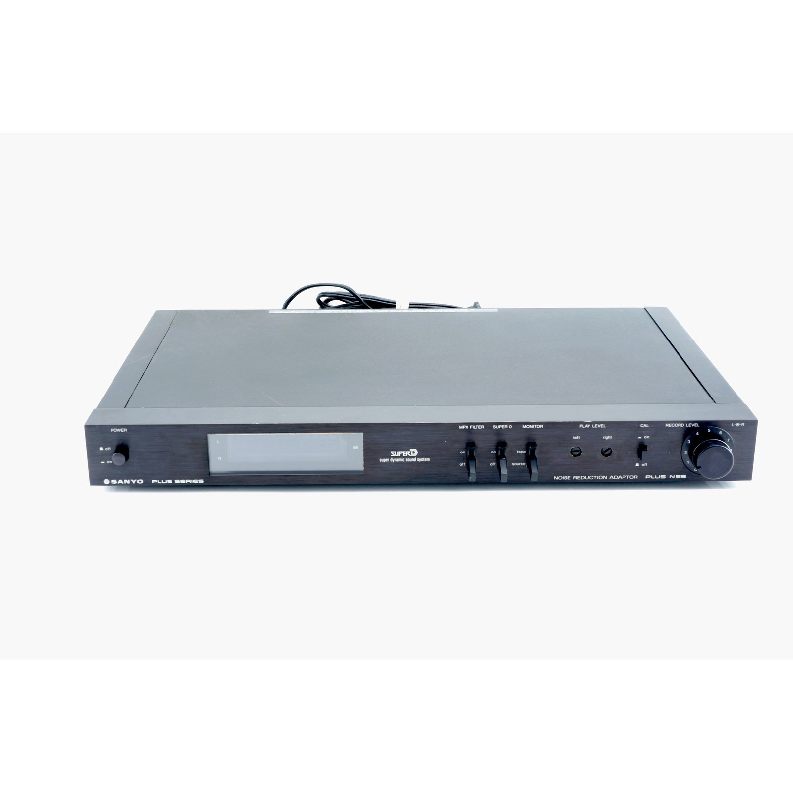 Vintage Sanyo Plus N55 Super D Noise Reduction Adaptor System Tested Black
