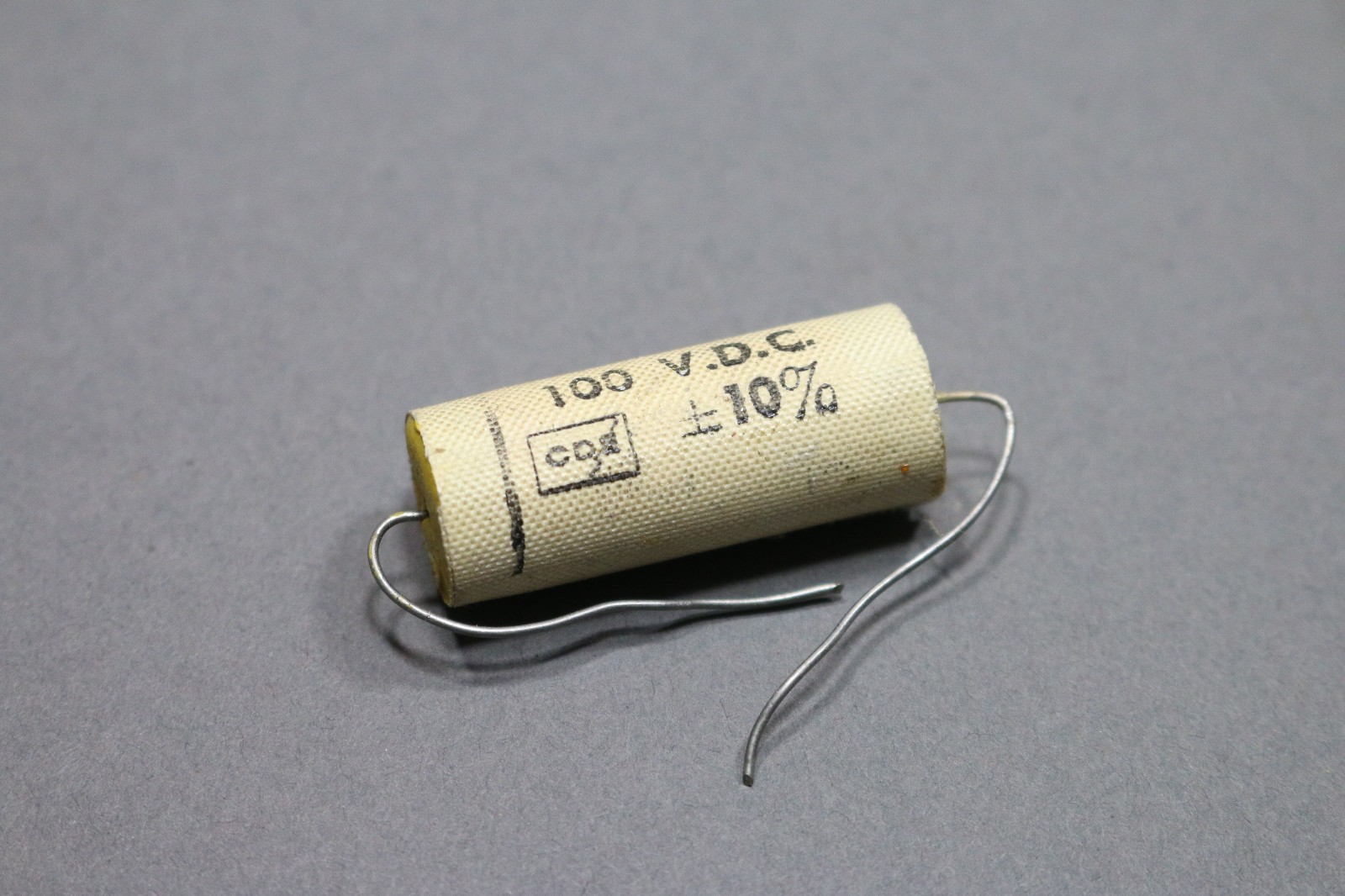 Vintage Cornell-Dubilier 1.0 uF 100V DC 10% Film Capacitor Tested Good