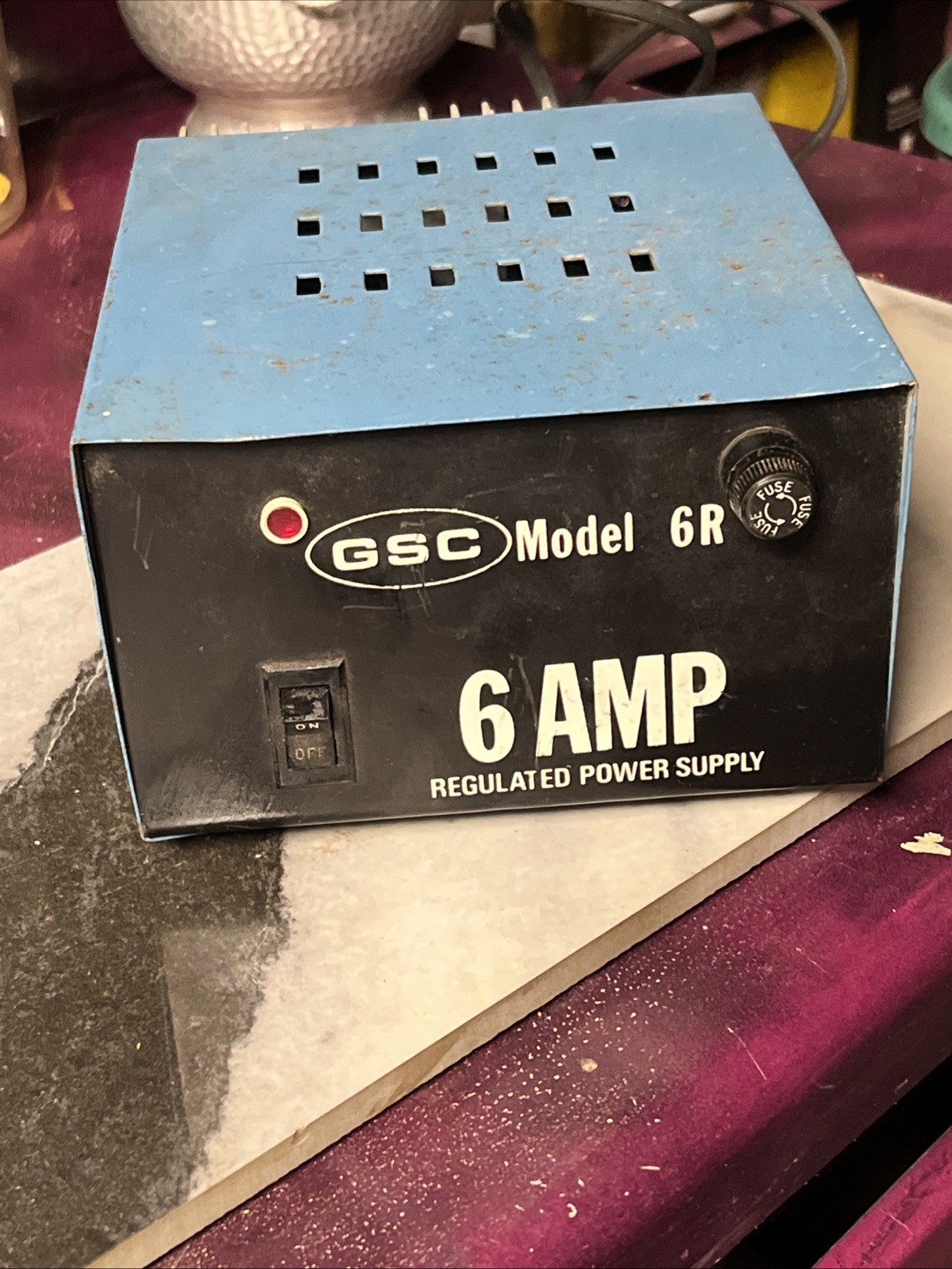 Vintage GSC Model 6R 6AMP Regulated Power Supply #B