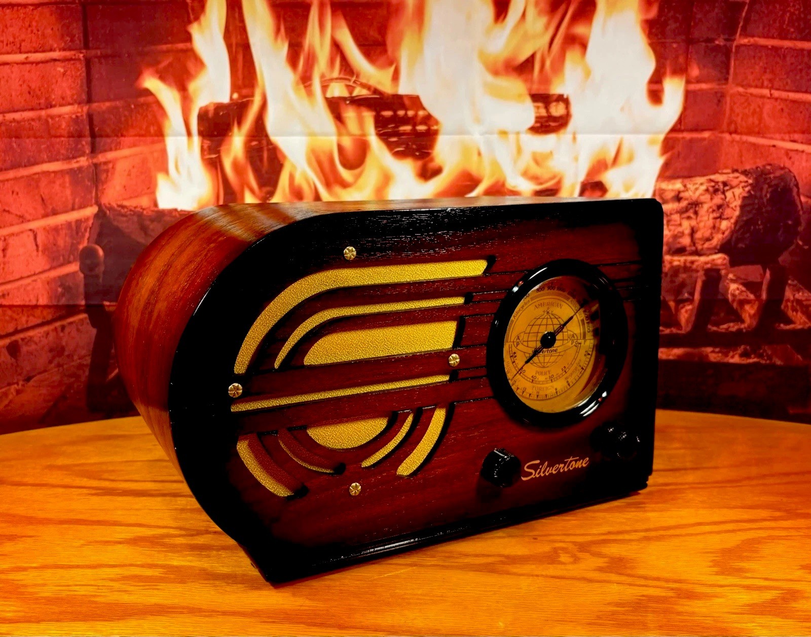 Old Wood Vintage Antique Restored Art Deco Radio Converted to a Bluetooth SPK!