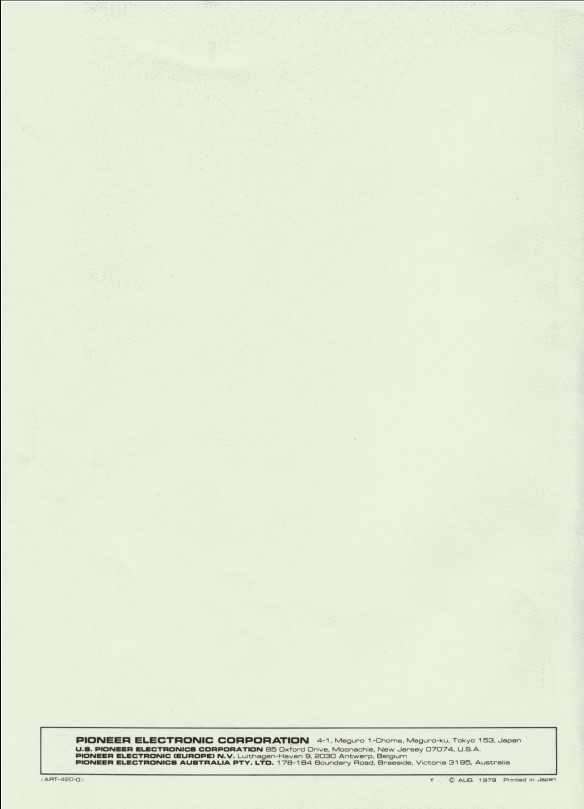 Pioneer RT-909 Reel-to-Reel Service Manual (95 Pages) – In Comb Binding
