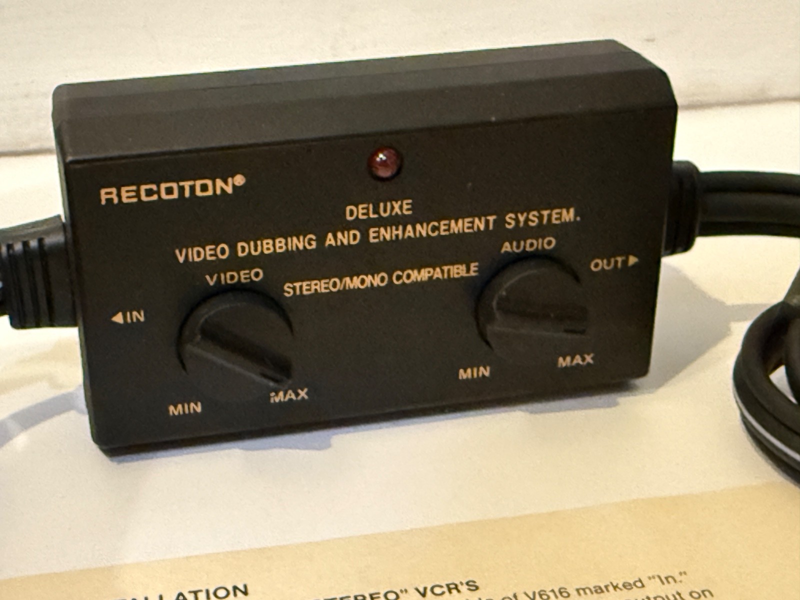 📼 Recoton V616 Deluxe Video Dubbing & Enhancement System NOS Vintage RCA