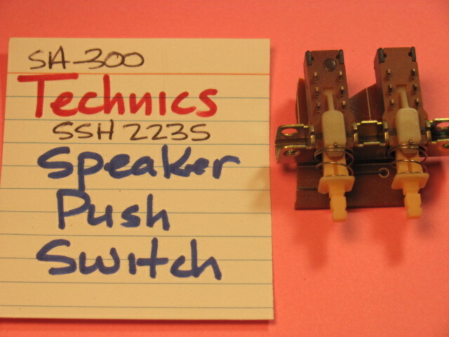 TECHNICS SSH223S PUSH SW SPEAKERS SA-400 SA-300 SA-500 SA-700 STEREO RECEIVER