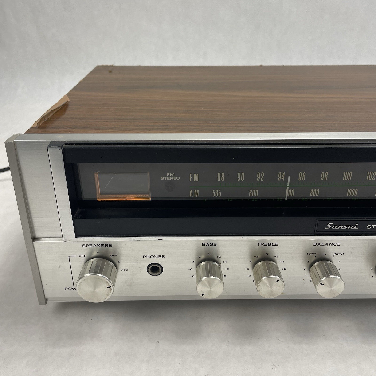 Sansui 331 Stereo Receiver Amplifier Analog Tuner AM/FM Radio Amp Tested
