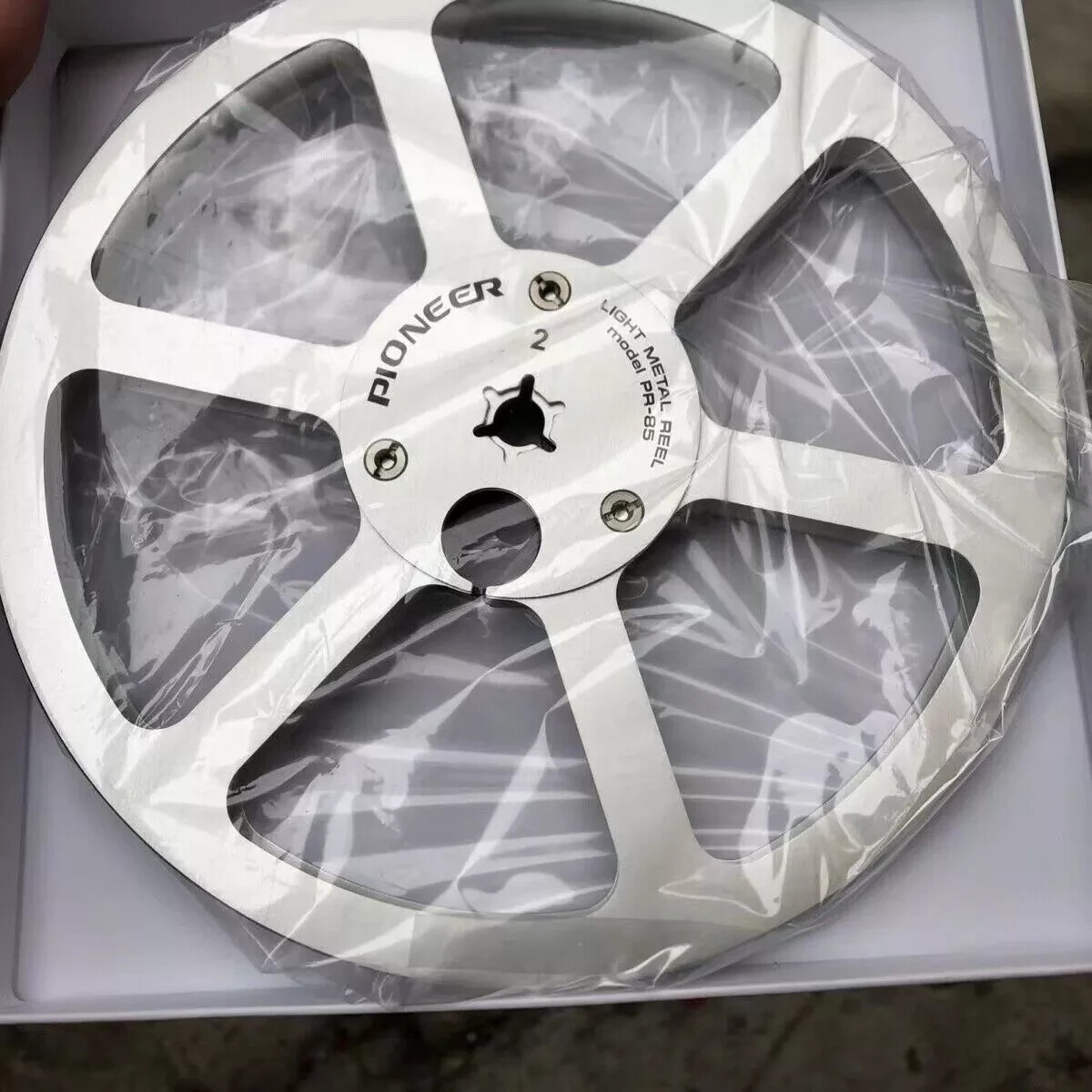 2X 7” Pioneer Silver PR-85 Aluminum Reel to Reel RT-707 909 Empty Take Up Reel