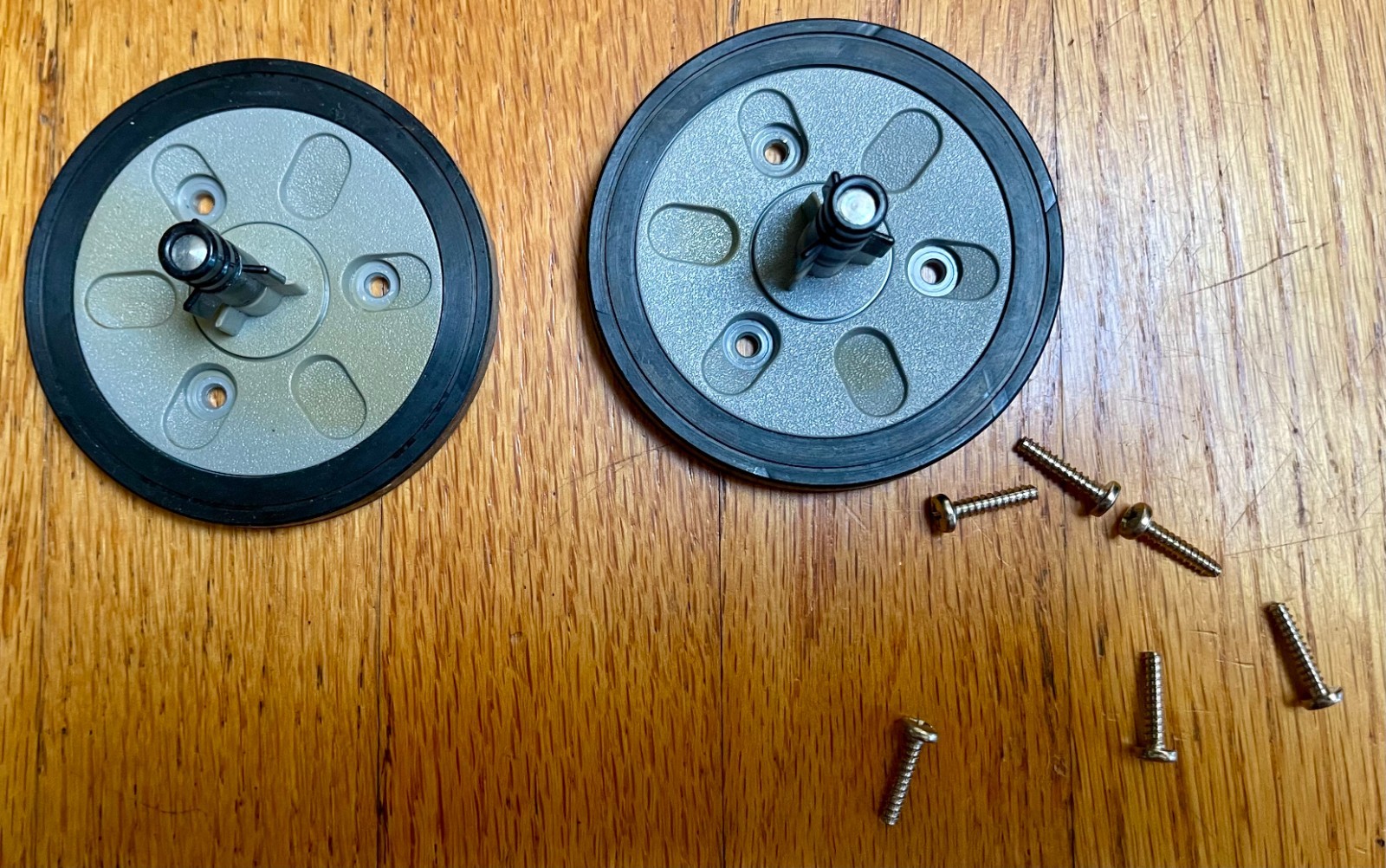 Lot of 2–Akai GX-77 Reel Tables – True – with screws #2