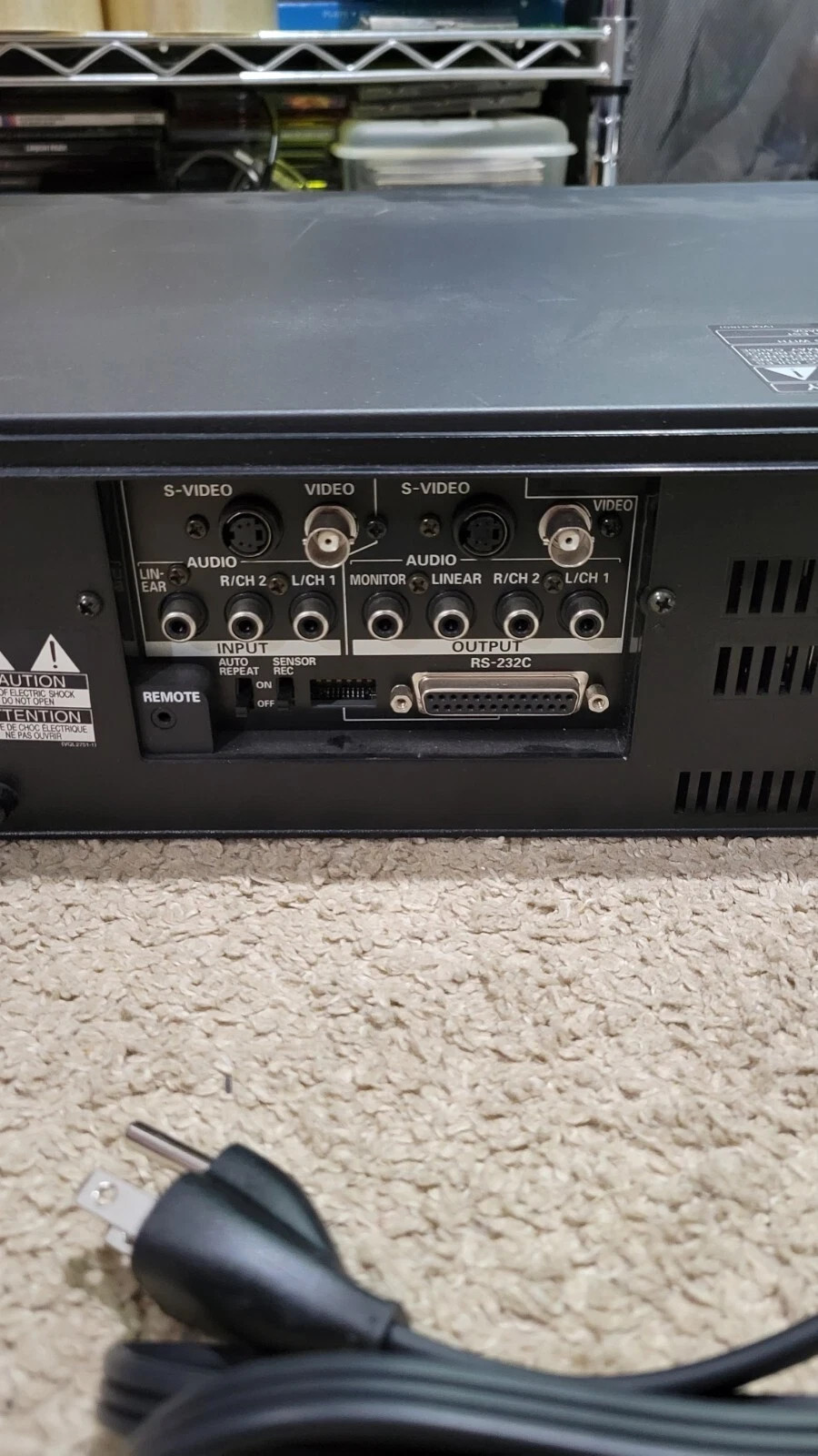 Panasonic AG-5710 S-VHS SVHS Super VHS Player Recorder PRO VCR Deck TBC ~AG-1980