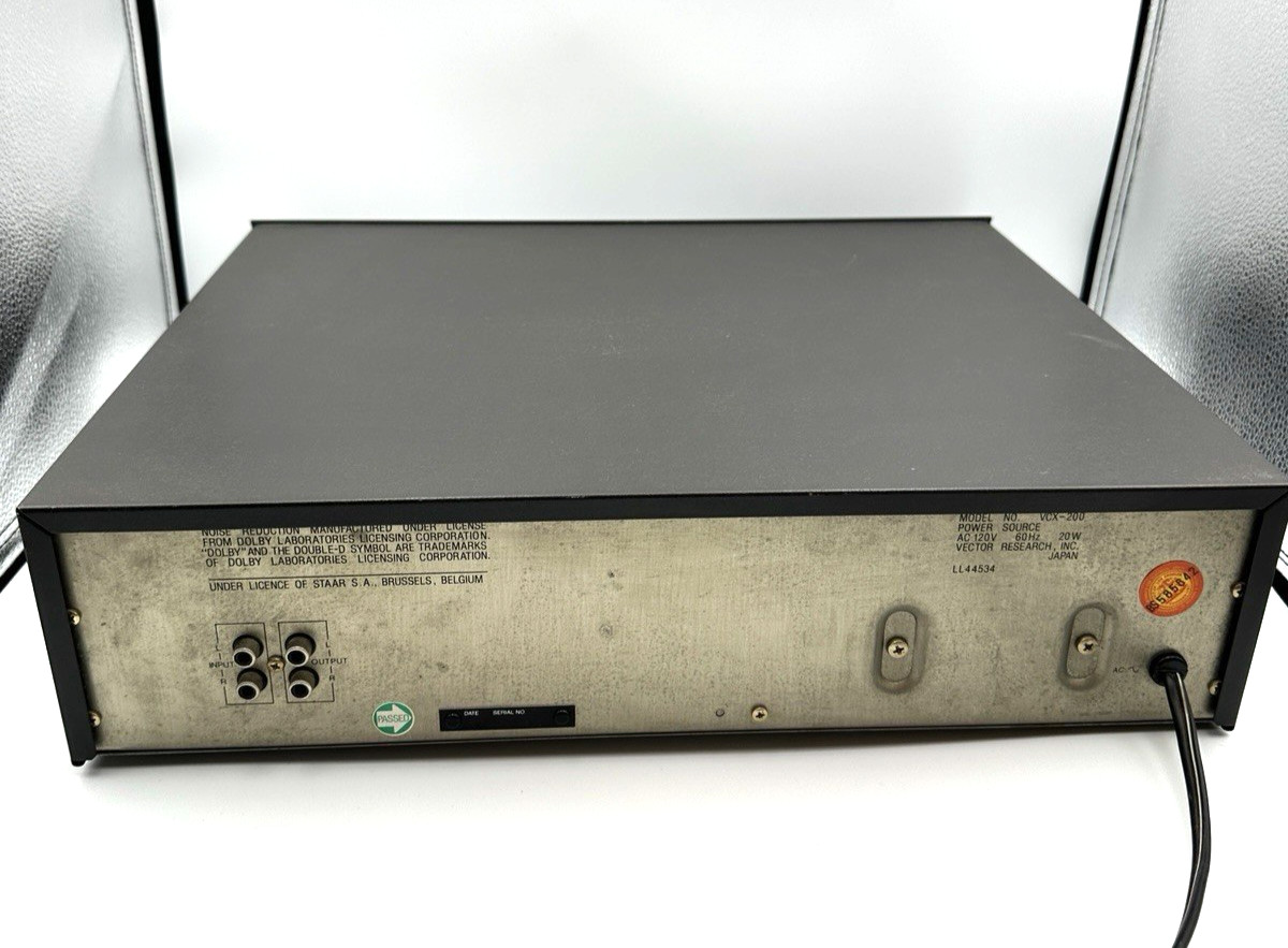 Vintage Vector Research VCX-200 Stereo Cassette Deck Tested Working 1980s