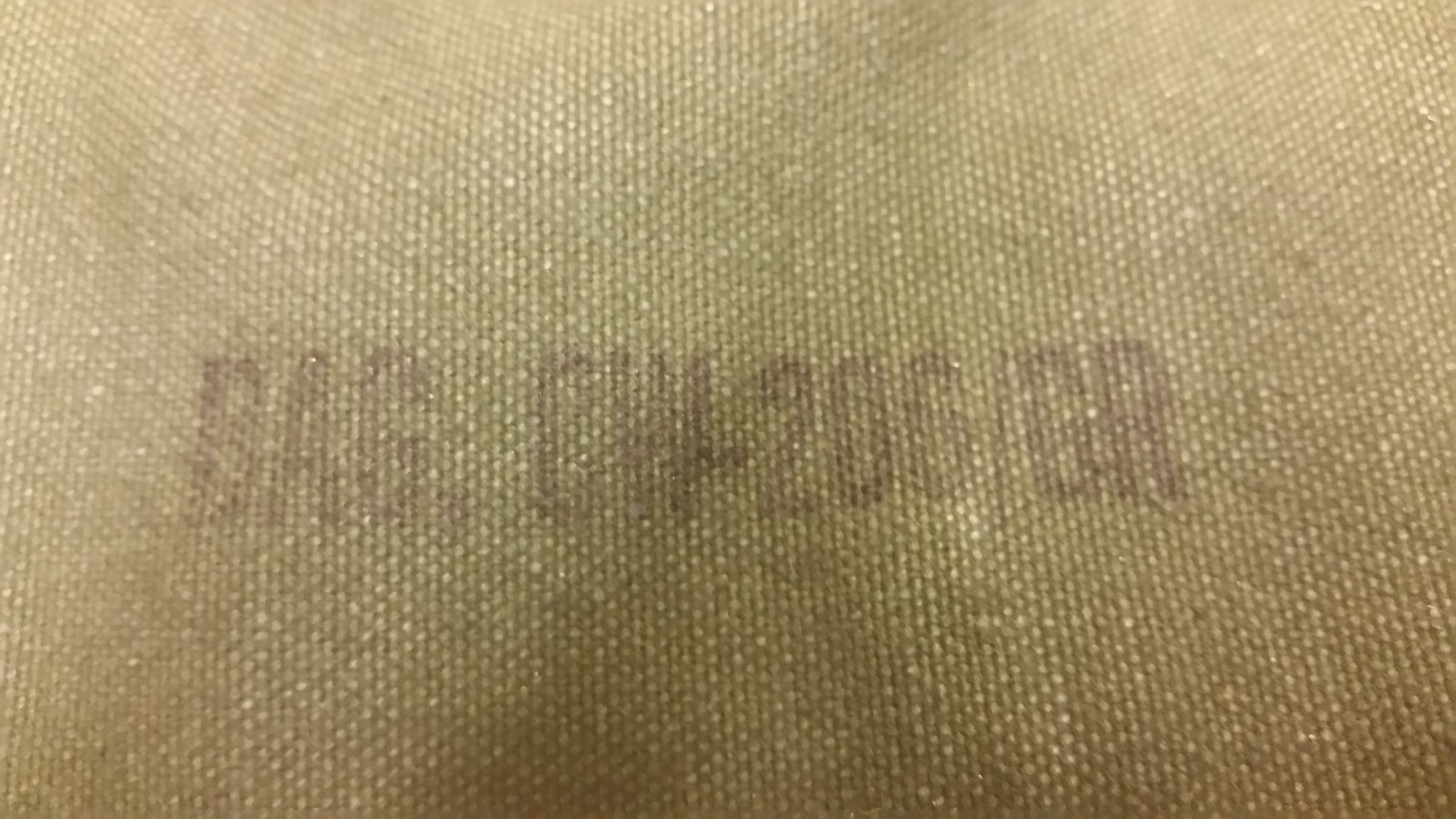 CW-206/GR Radio Antenna & Accessory Storage Bag Canvas NOS