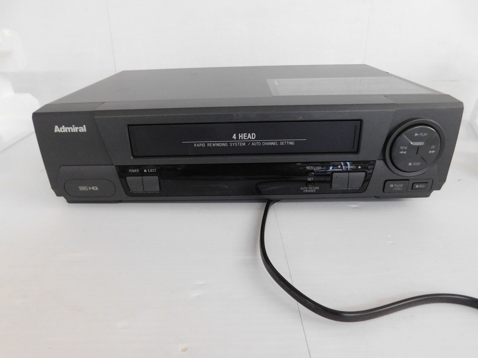 ADMIRAL VHS 4 HEAD VCR #2045400 Model JSJ20454 (JJS15)