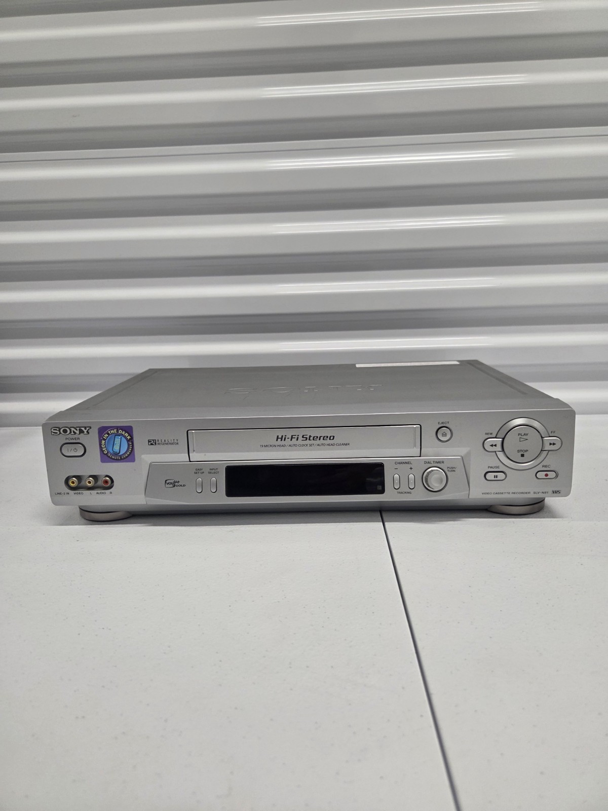 Sony SLV-N81 4-Head Hi-Fi Stereo VHS VCR Video Cassette Recorder Silver – TESTED