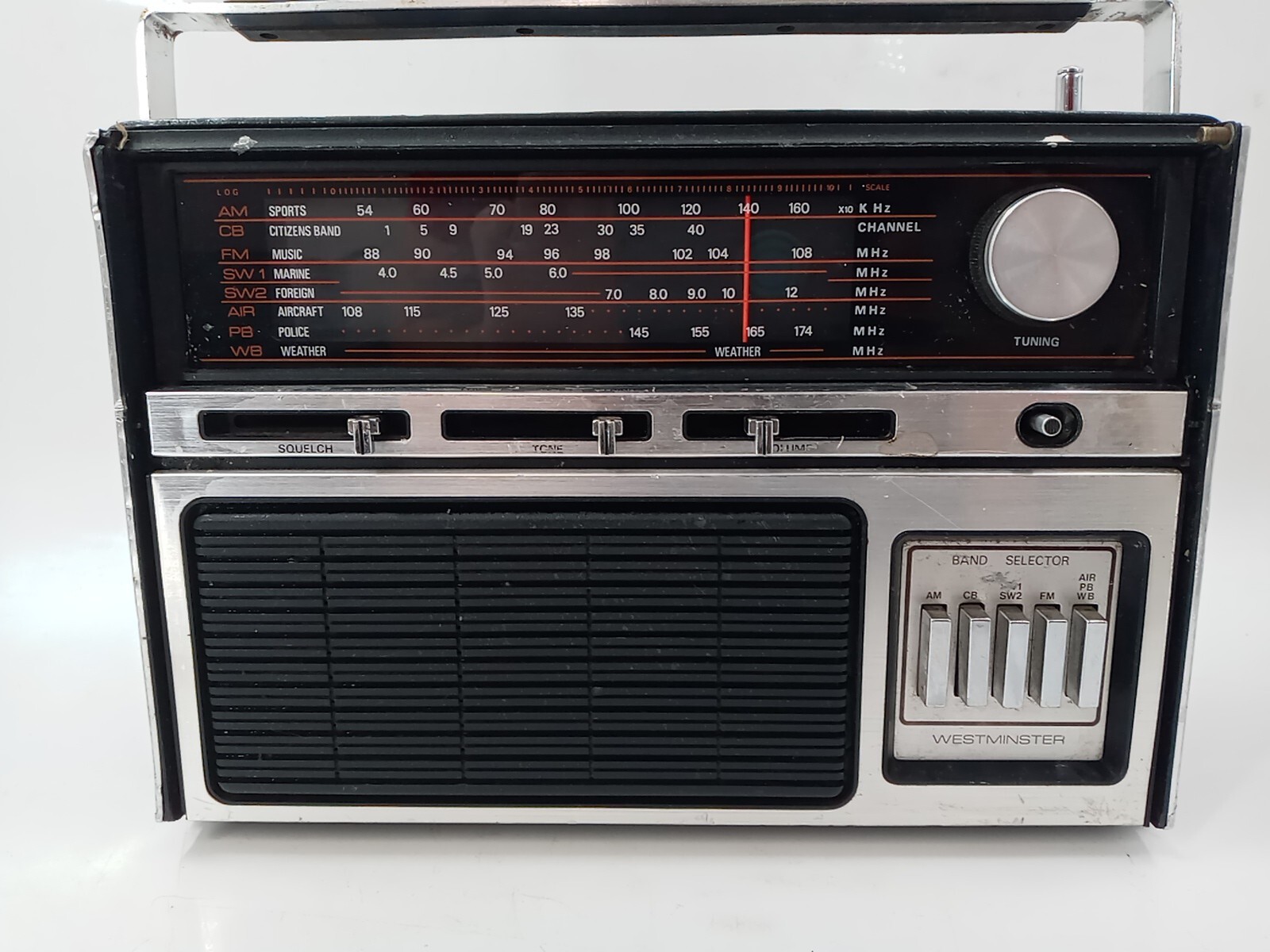 Westminster 1428 Multi Band Portable Radio CB AM FM SW Weather *AS-IS* EB-16125