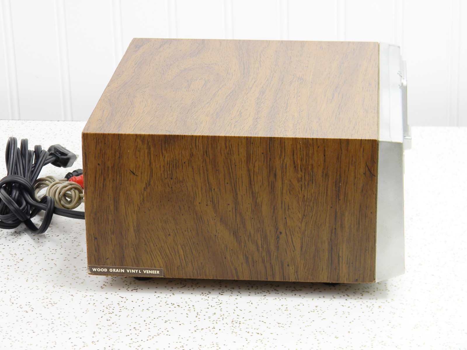 Soundesign Model 477 Stereo 8 Track Player Deck – Vintage Wood Grain PARTS ONLY