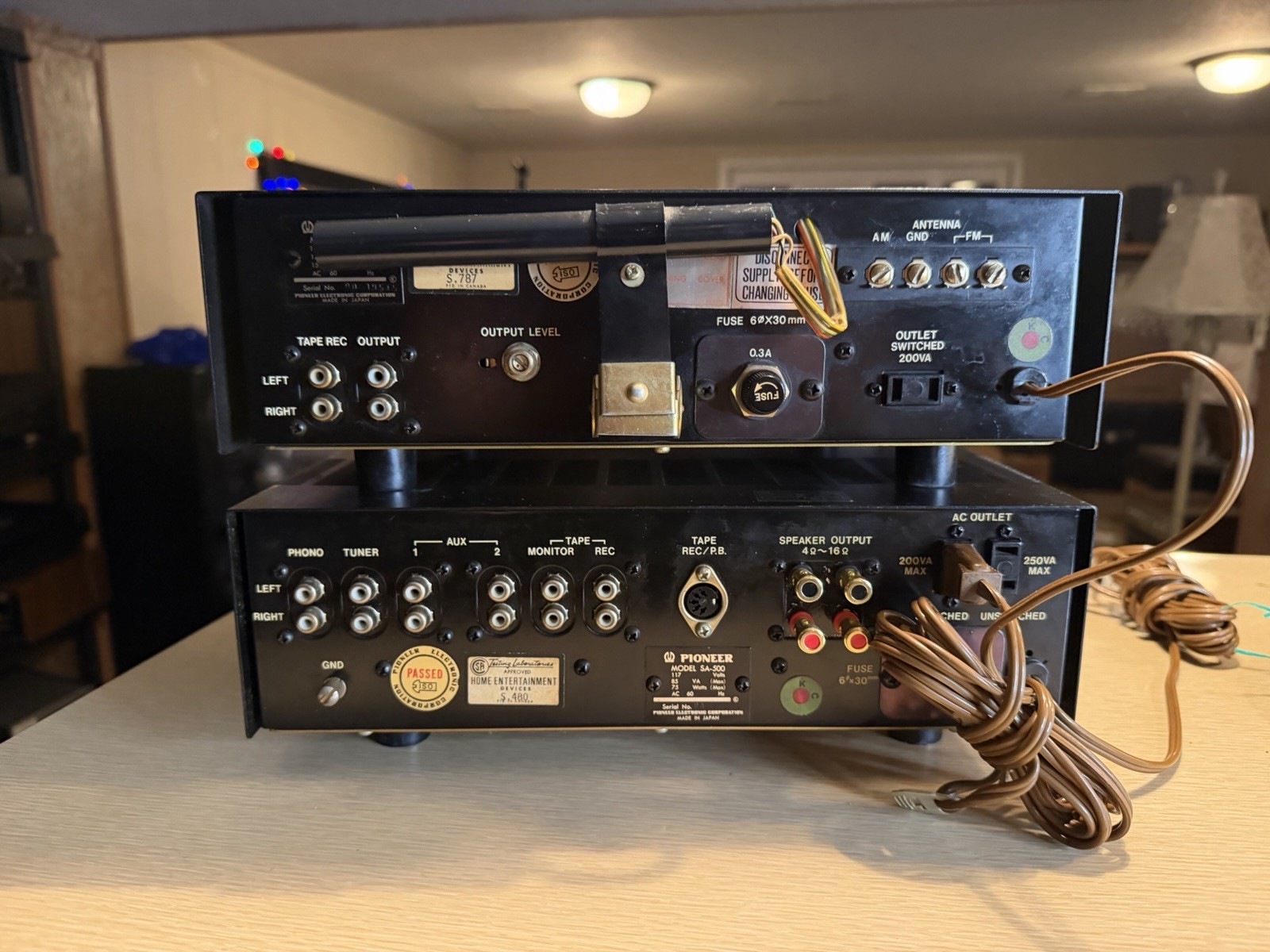 Pioneer SA-500 & TX-500 Amplifier & Tuner Silver Freshly Serviced Near Mint🎶