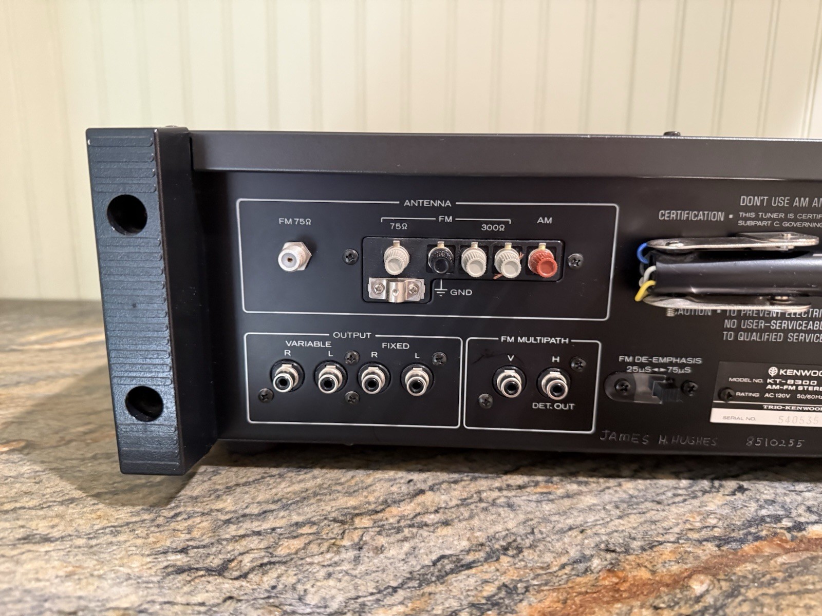 Vintage Kenwood KT-8300 Tuner Great Condition – Works Great!!! w/ Manual
