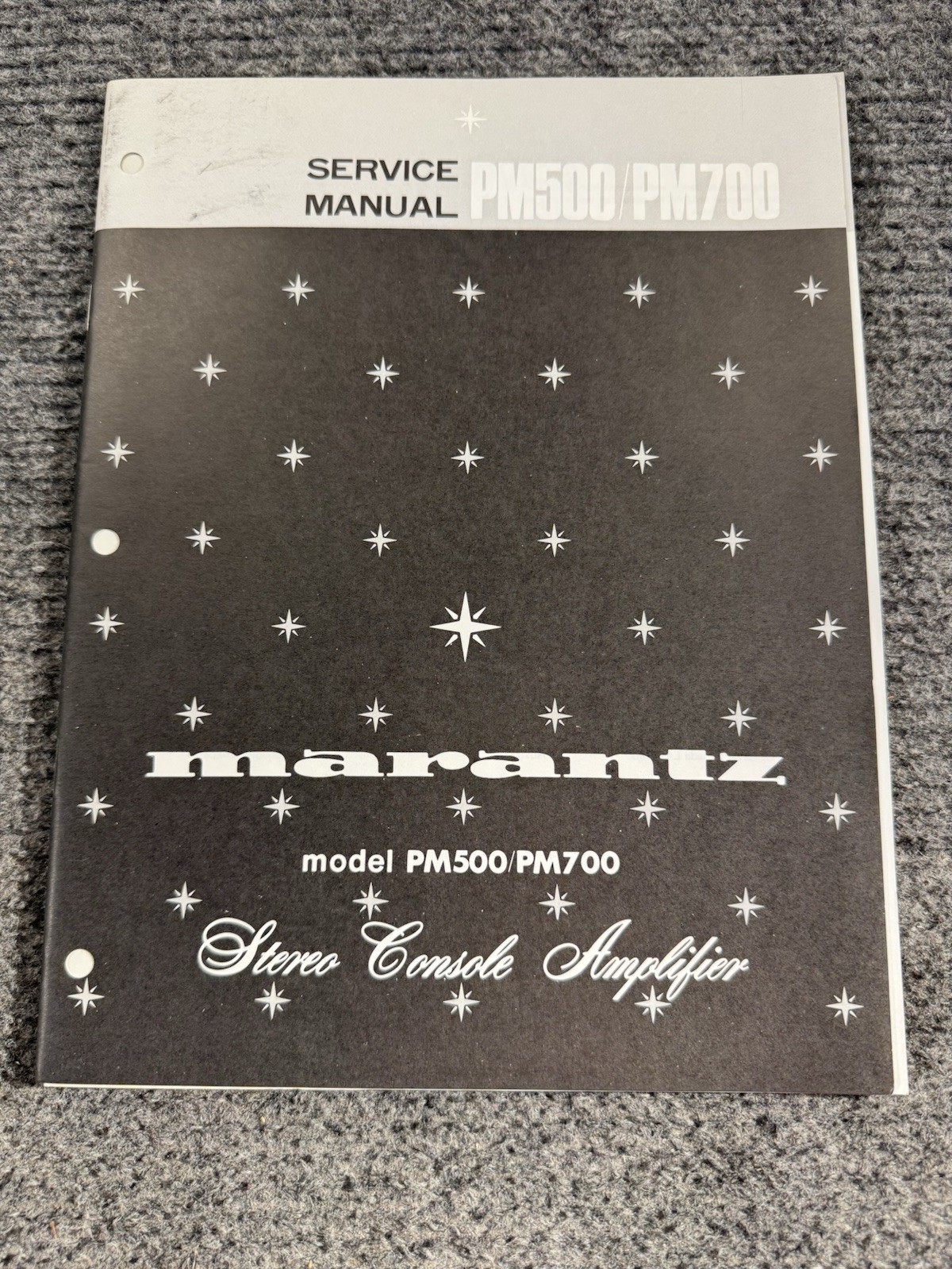 Marantz PM500 / PM700 Factory Service Manual Stereo Console Amplifier *Original*