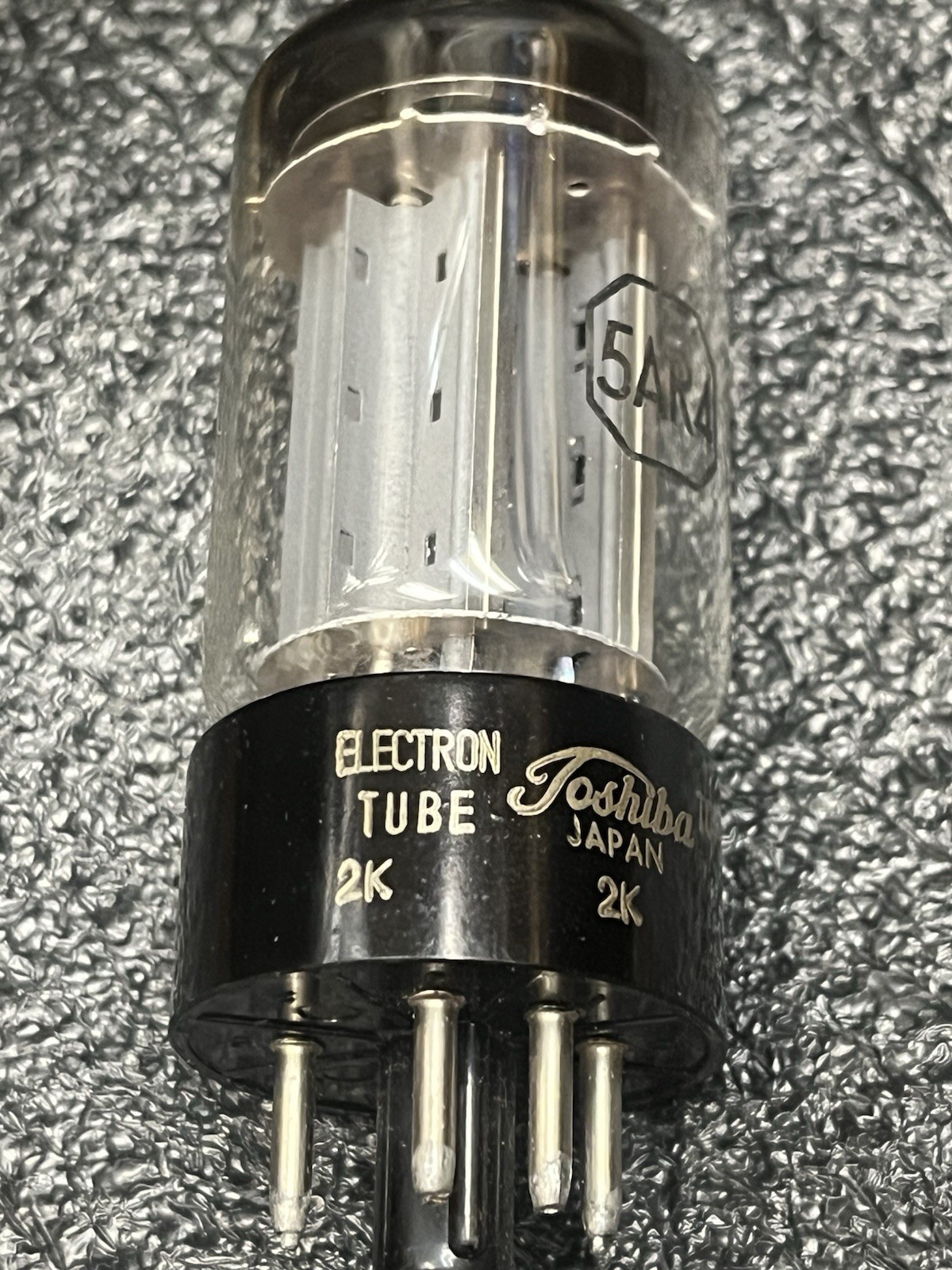 RARE SUPER GRADE NOS 5AR4 GZ34 TUBE *3 MICA OLD TOSHIBA 1960 BETTER THAN MULLARD