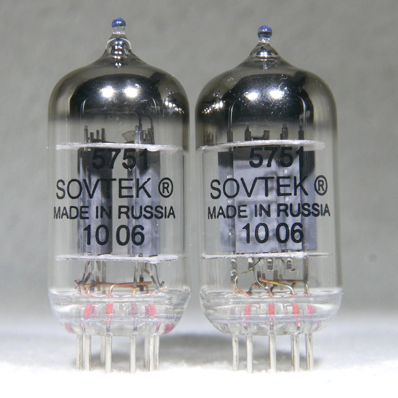 NOS/NIB Matched Pair Sovtek 5751/12AX7/ECC83 Made in Russia O-Getter