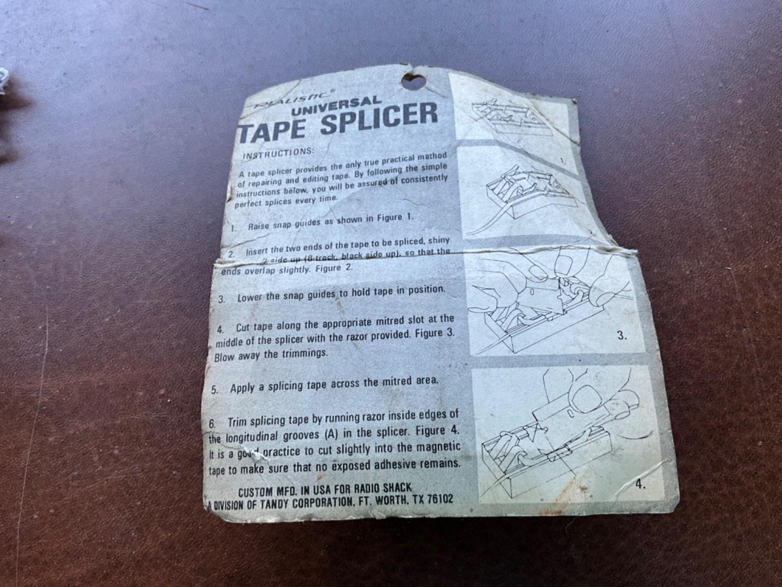 Realistic Universal Tape Splicer 44-216A Cassette 8 Track Reel to Reel