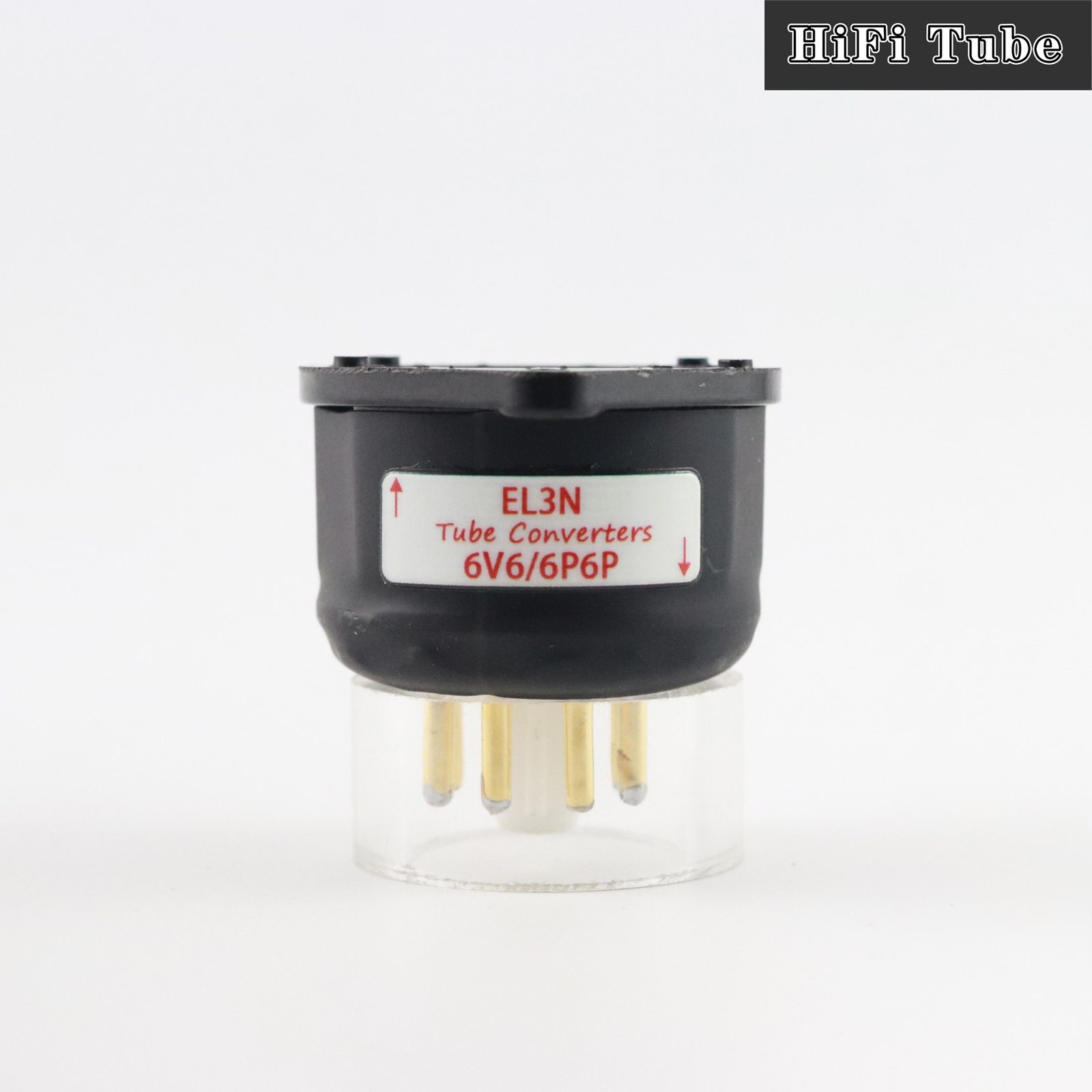 One Gold plated EL3N (TO) 6V6 6P6P Vacuum tube convert socket