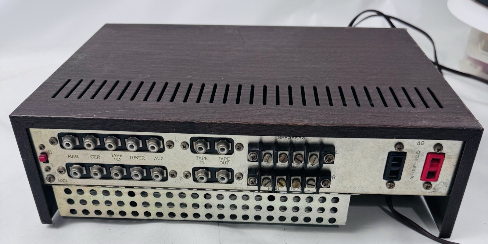Lafayette Model LA-125T Transistor Stereo Amplifier tested working
