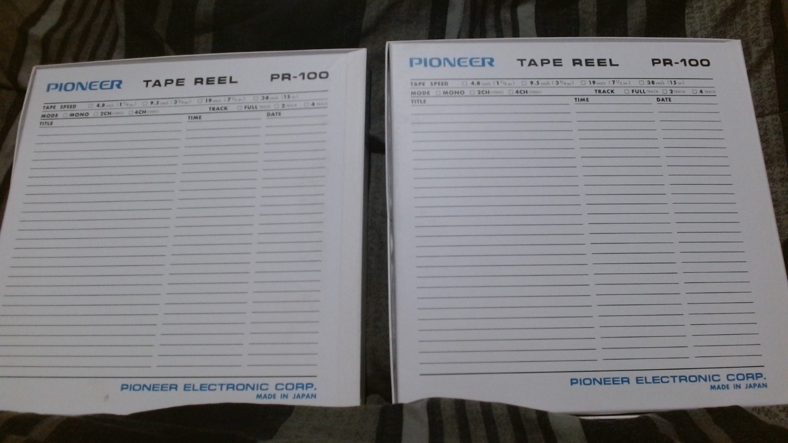 Pioneer Pr 100 style aluminum tape reels for pioneer Rt 909 reel to reel SILVER
