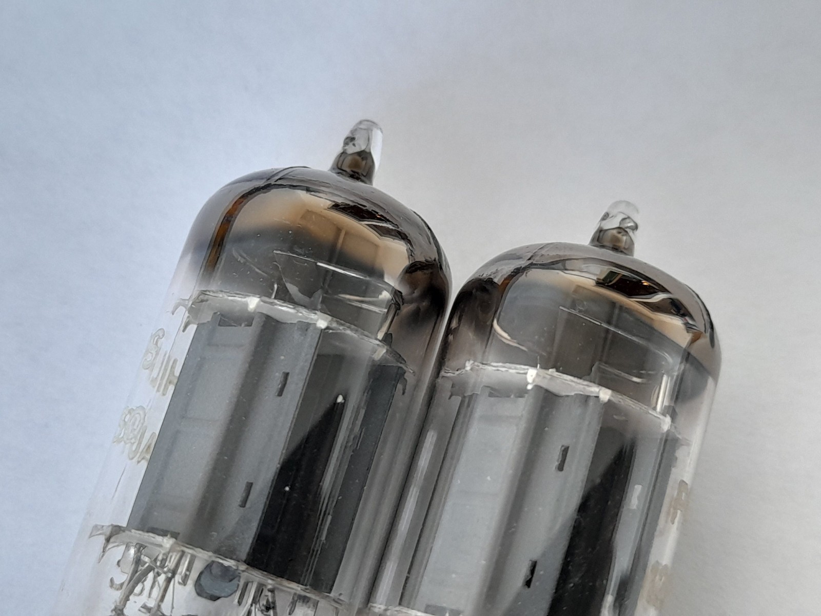 2x 12AU7 SQ ( ECC82 / E82CC / 12AU7WA ) tubes PHILIPS K63 – D foil – NOS – 1958