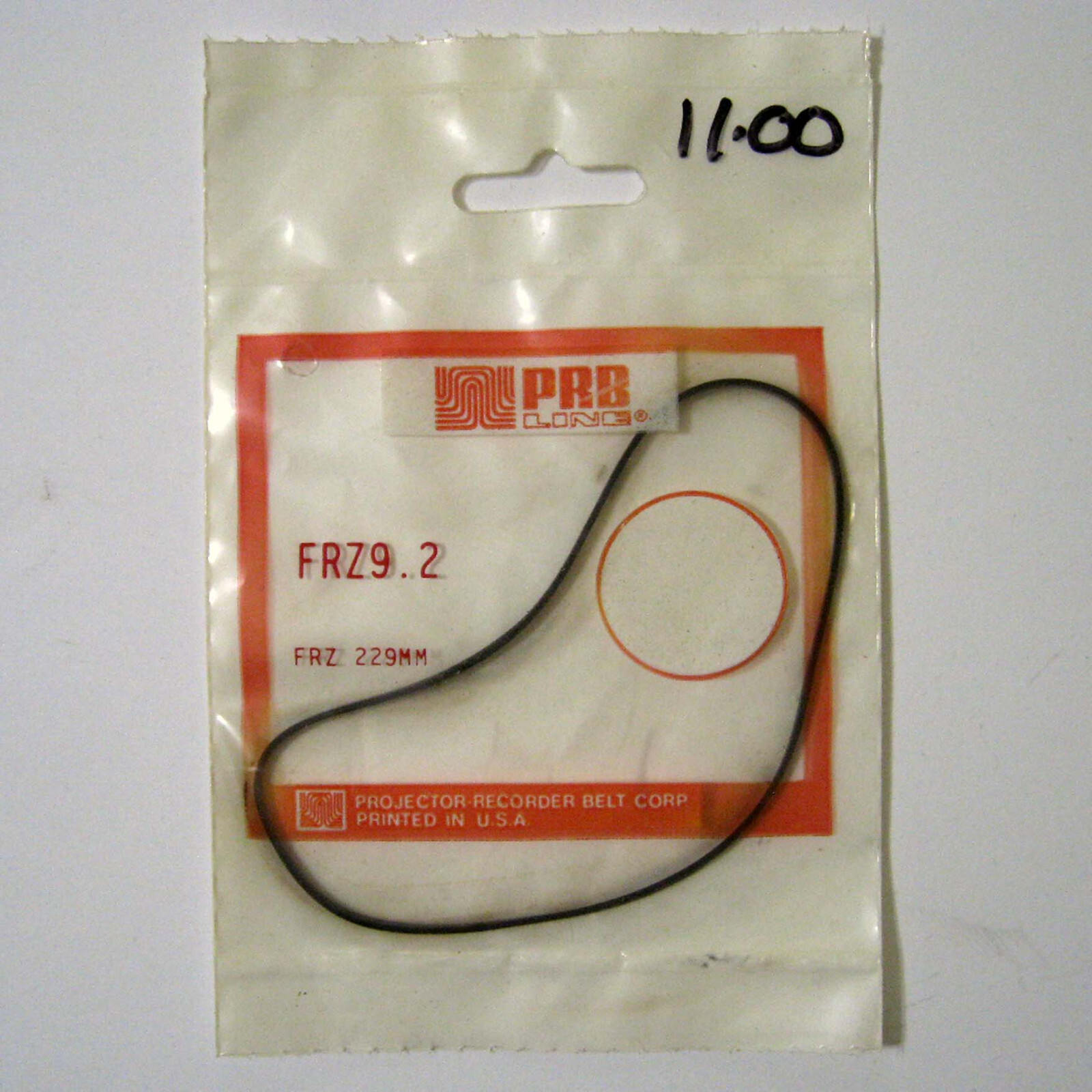 PRB ® FRZ 9.2 FRZ9.2 Flat Rubber Stereo Tape Drive Belt – New In Pack