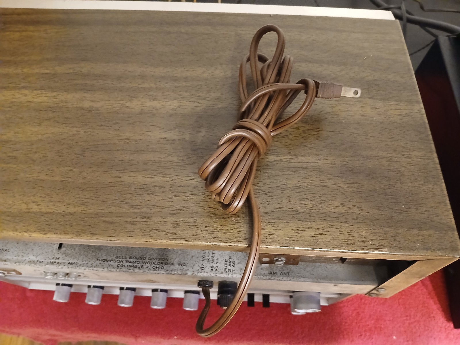 Vintage Bell 2421 AM FM Tube Tuner – AS IS – FM WORKING – SEE VIDEO & READ