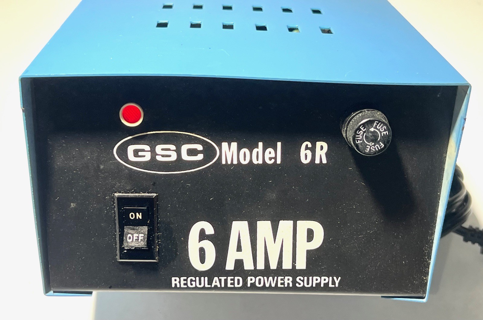 Vintage GSC Model 6R 6AMP Regulated Power Supply 13.8V DC #B