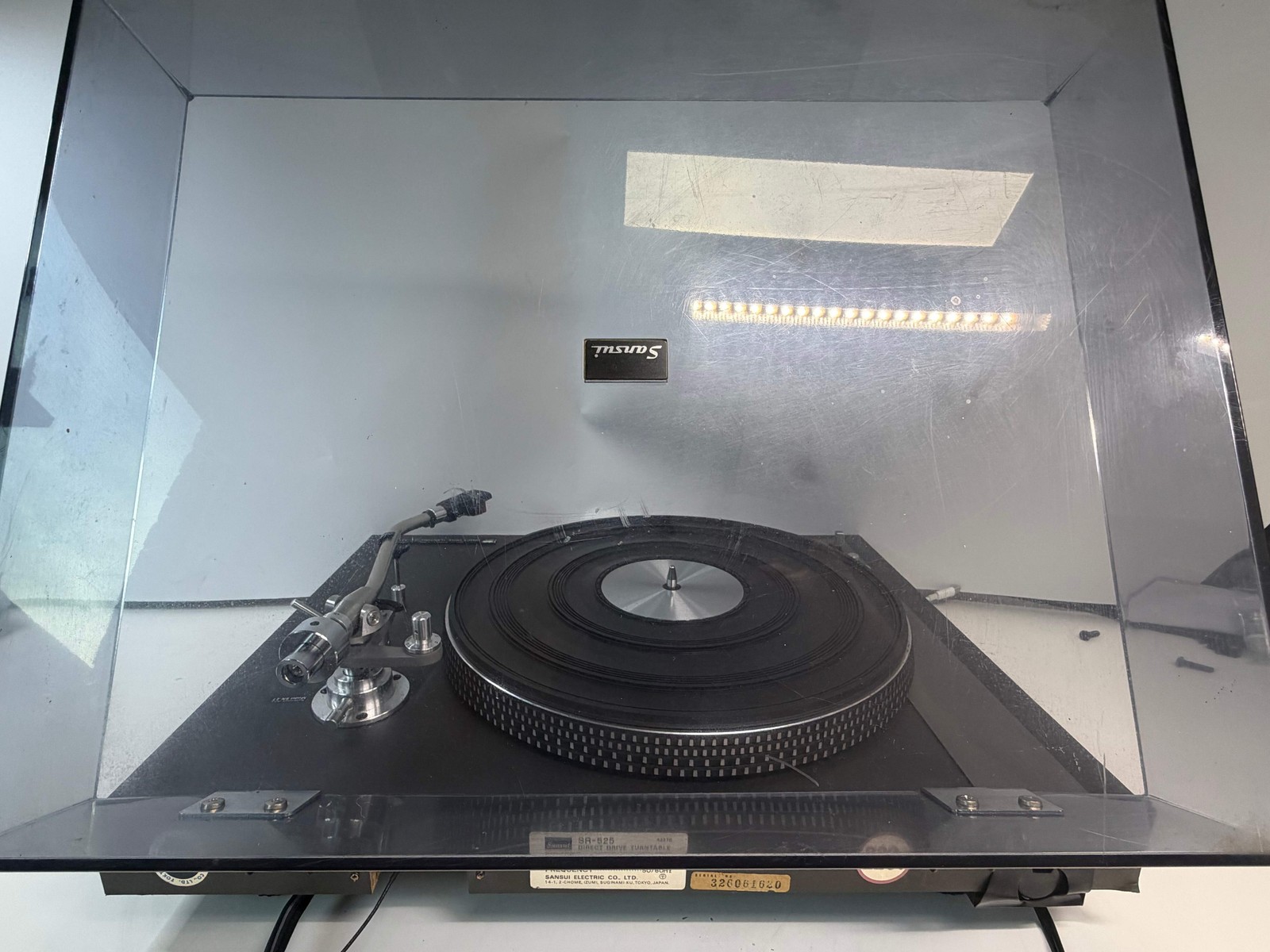 Sansui SR-525 Turntable w/ Micro Seiki MA-202 Mk II Tonearm & Ortofon 2M