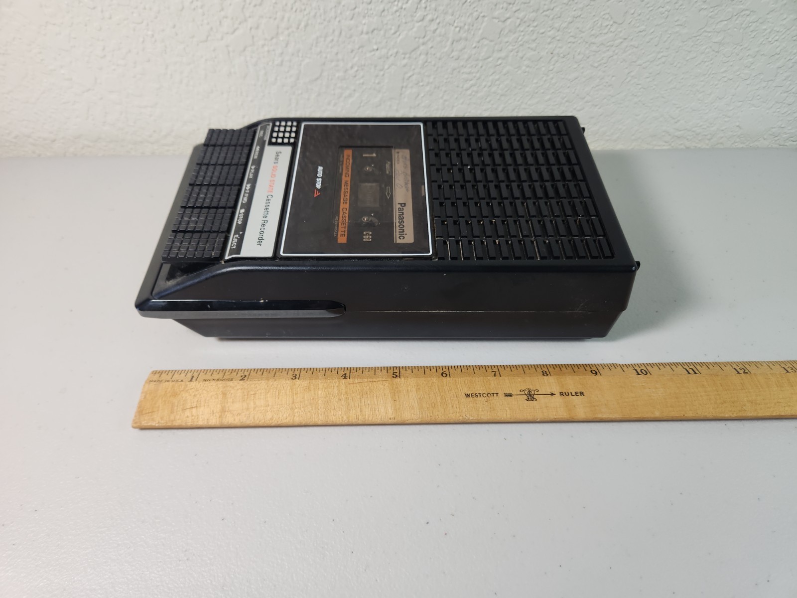 Vtg. 564.21580600 Sears Solid State Cassette Recorder Player Working