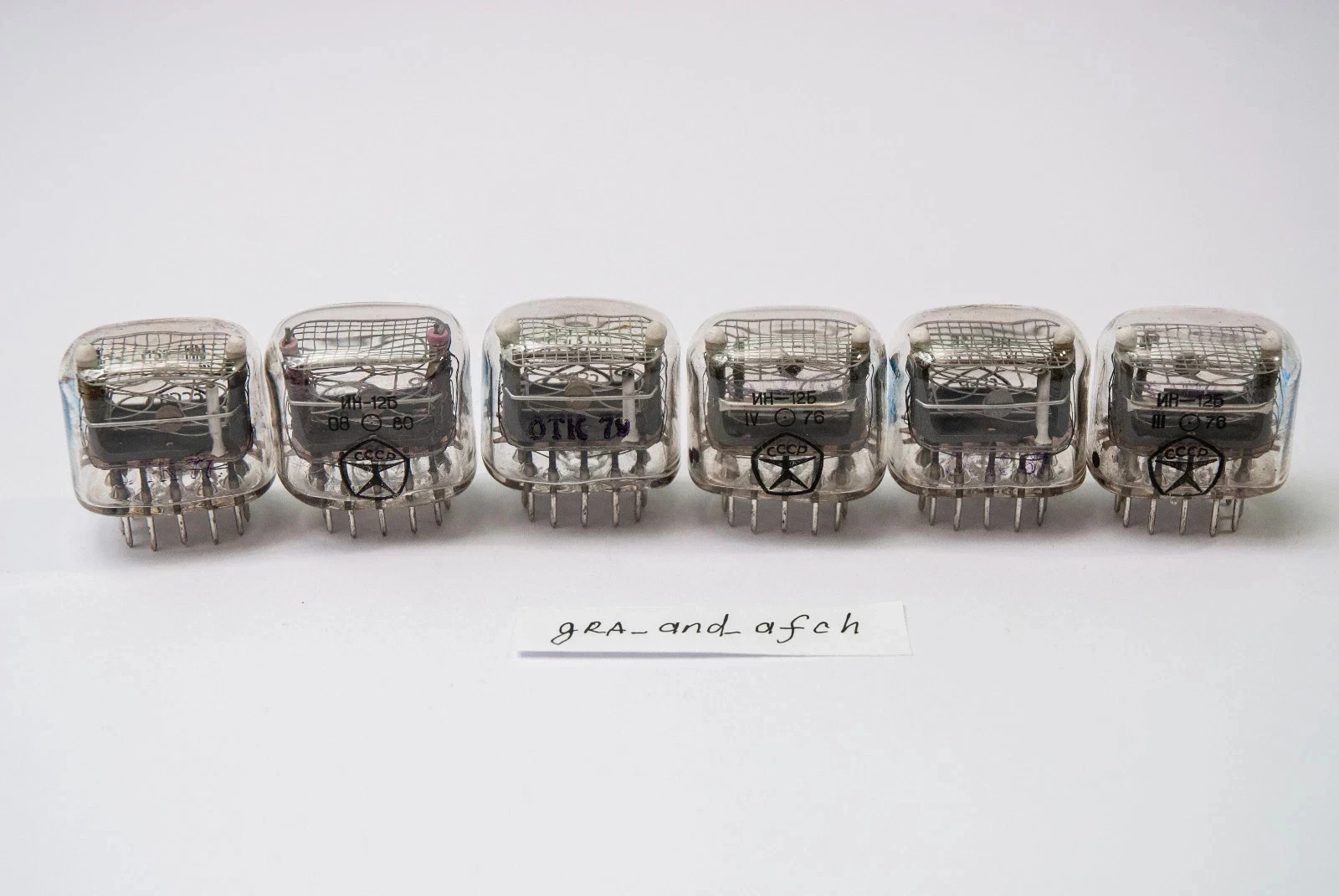 IN-12A Nixie Tubes UNUSED TESTED [6 TUBES SET] FAST DELIVERY – USA Seller
