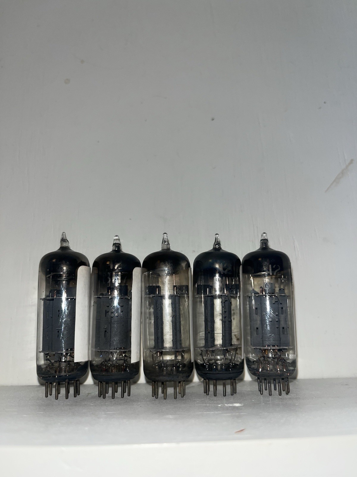 5 Unknown Brand 12BH7A Tubes TV7 Tested Strong See Photos For Details