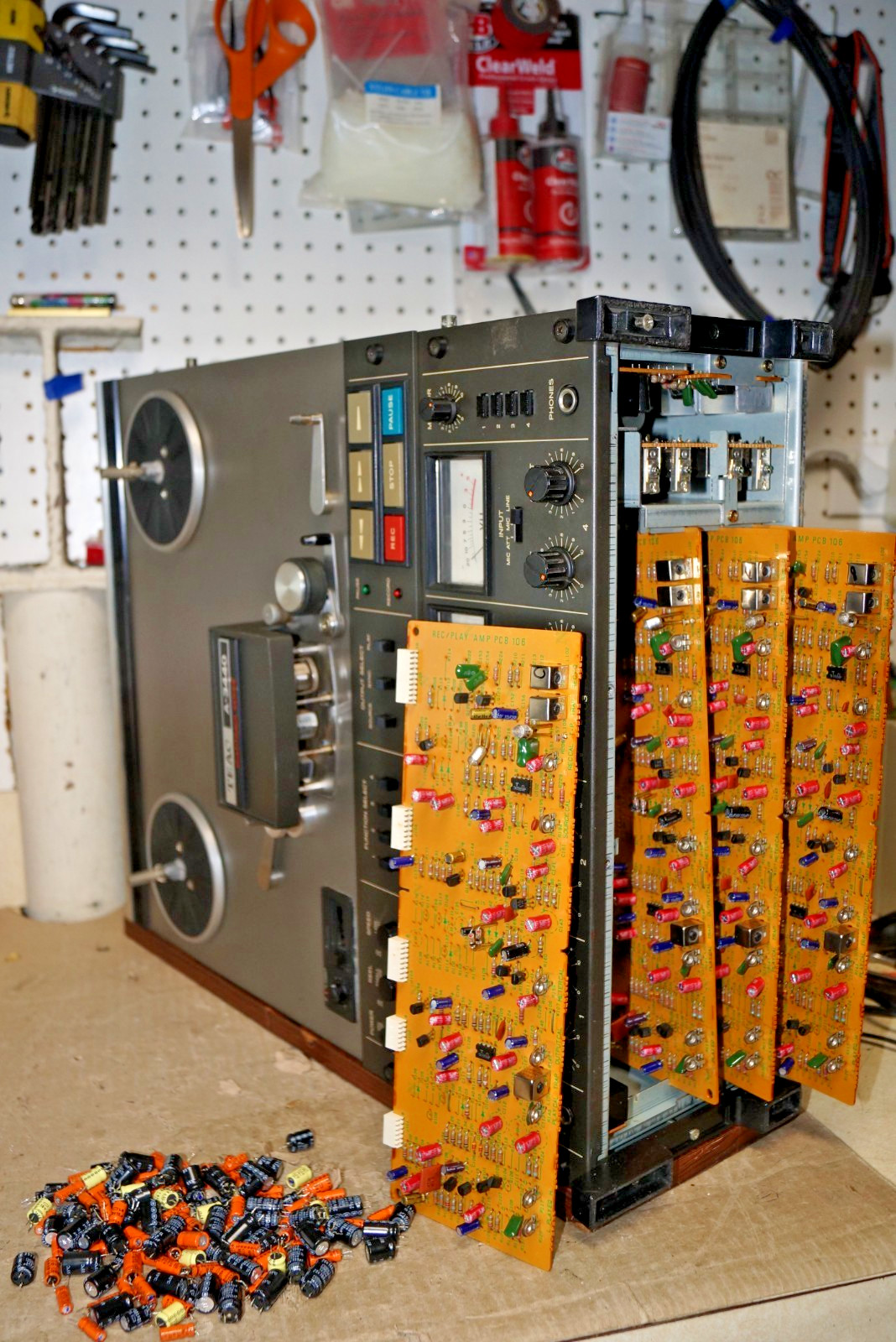 Serviced With Full Recap PRO Series Teac A-3440.READ&See Pictures Of Work Done.