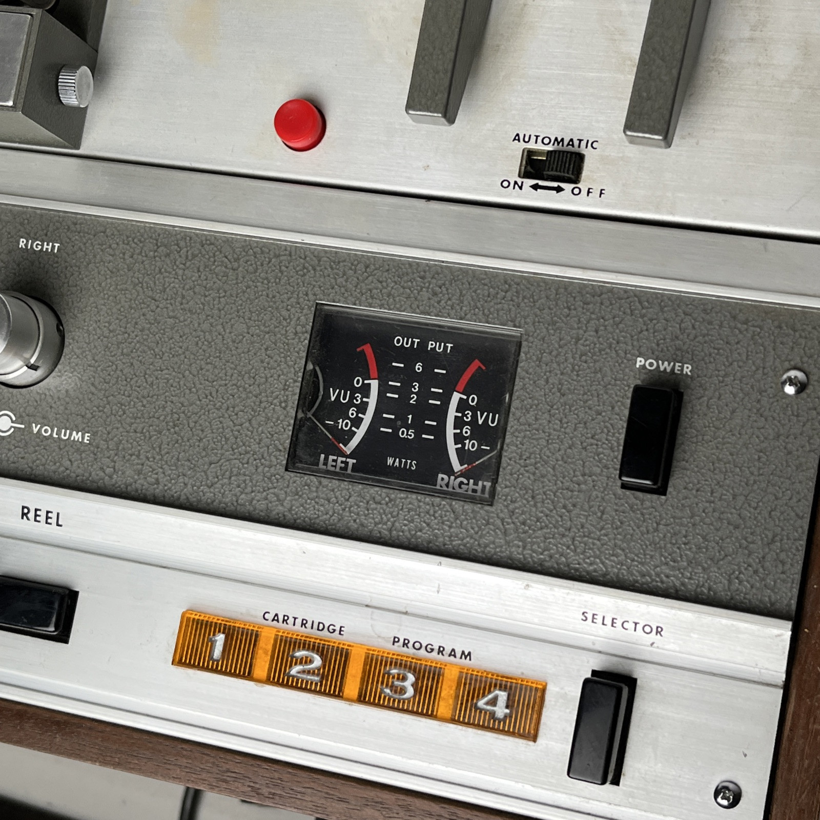 Akai X-1800SD Reel to Reel 8 Track Recorder Super Deluxe + 4 Reels TESTED READ