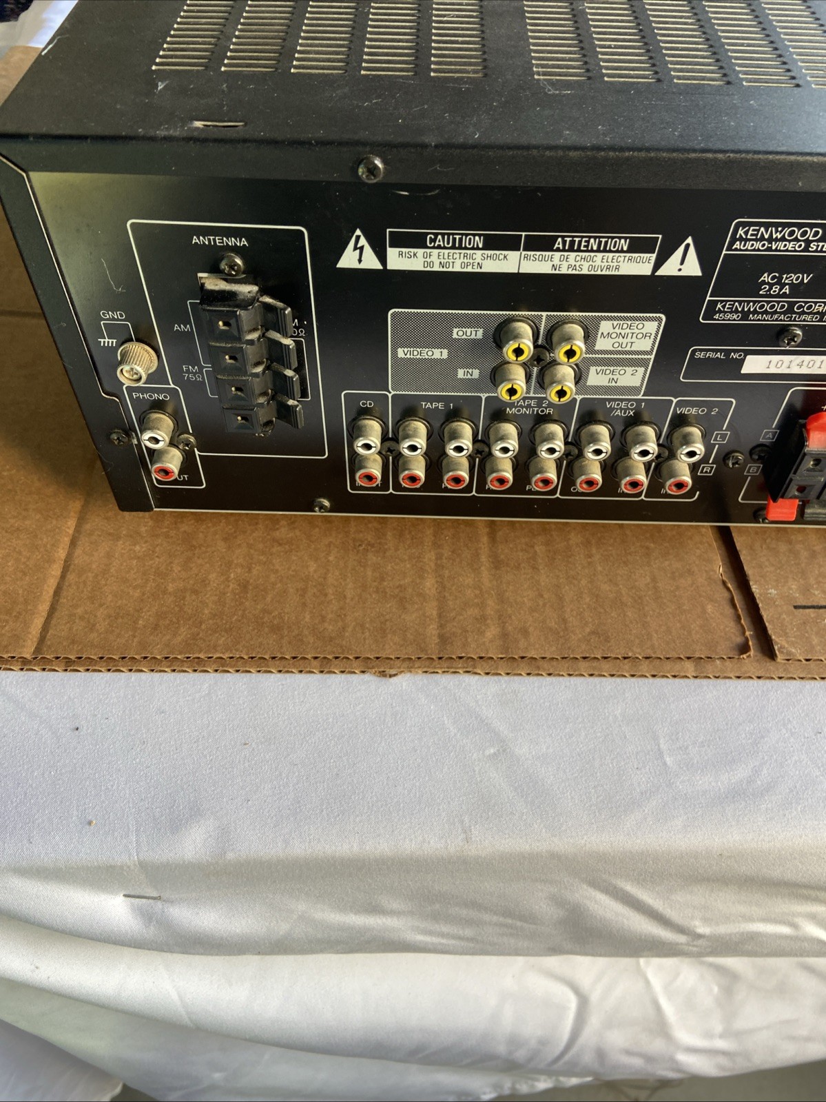 Kenwood KR-V8060 Stereo Receiver No Remote Tested Read Description