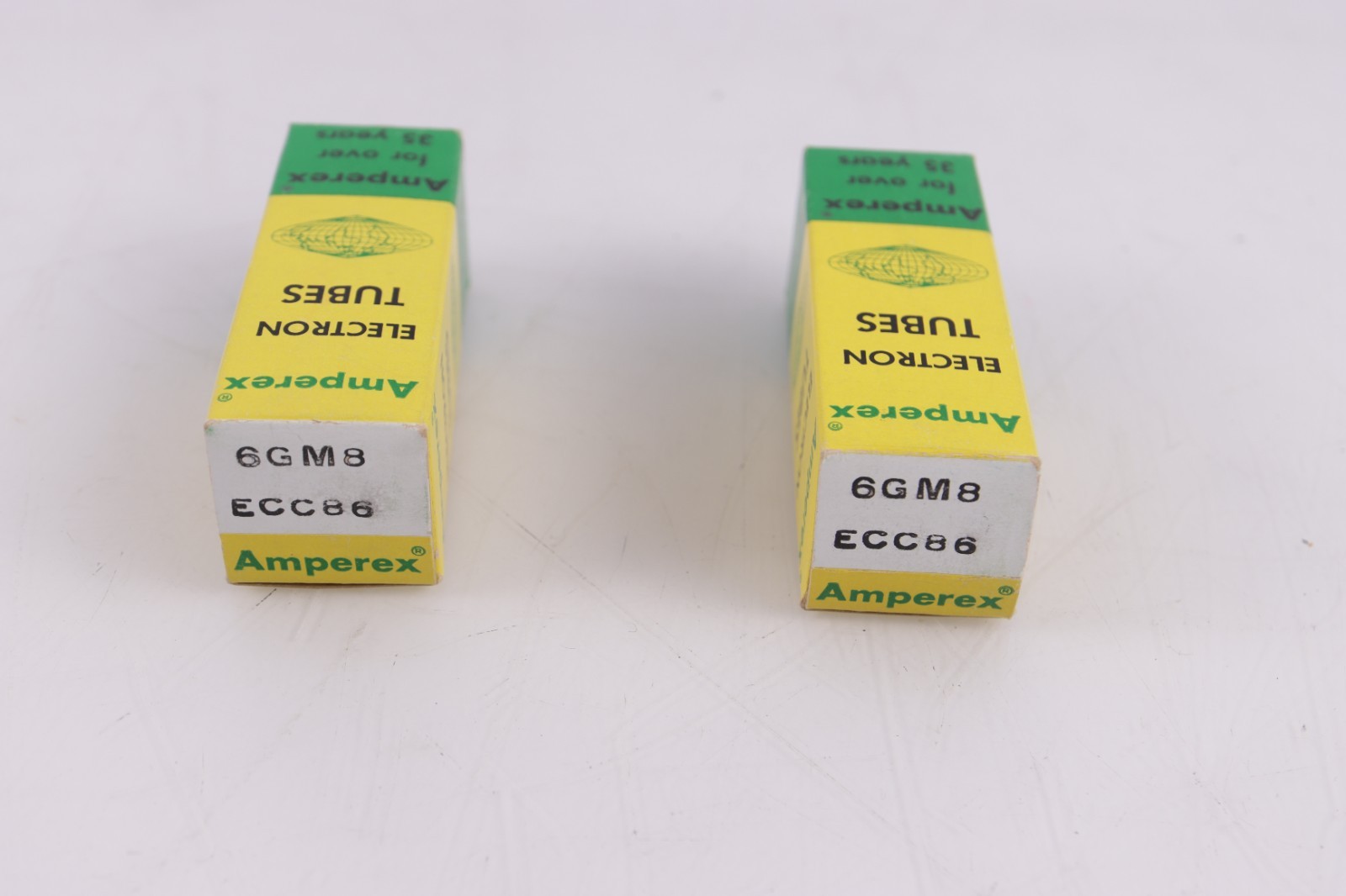 Pair Amperex 6GM8/ECC86 NOS Vacuum Tubes