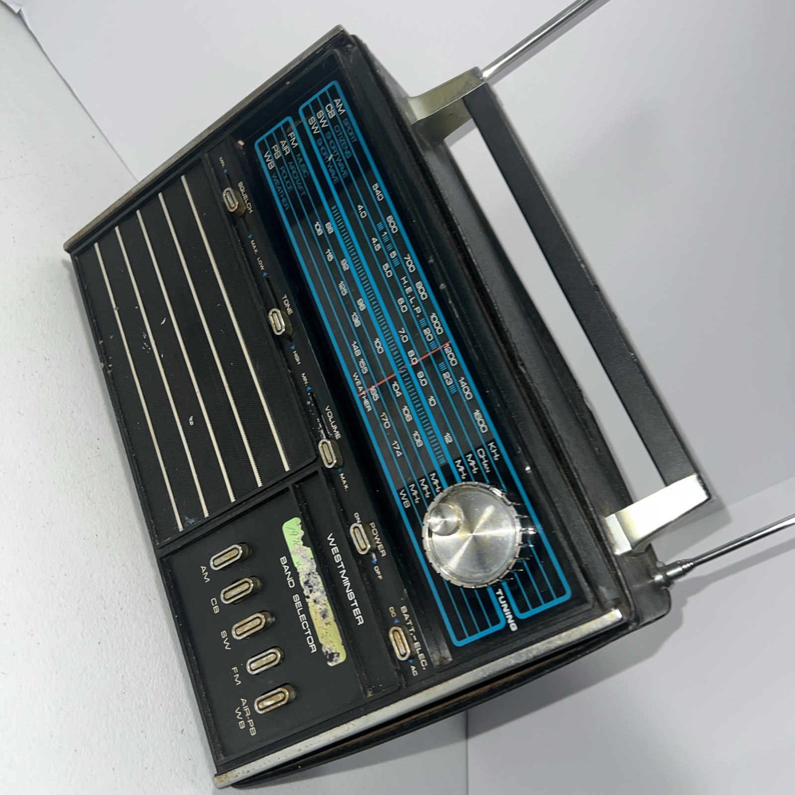 Vintage Westminster 1425 Multiband Radio AM FM SW Air PB Hong Kong