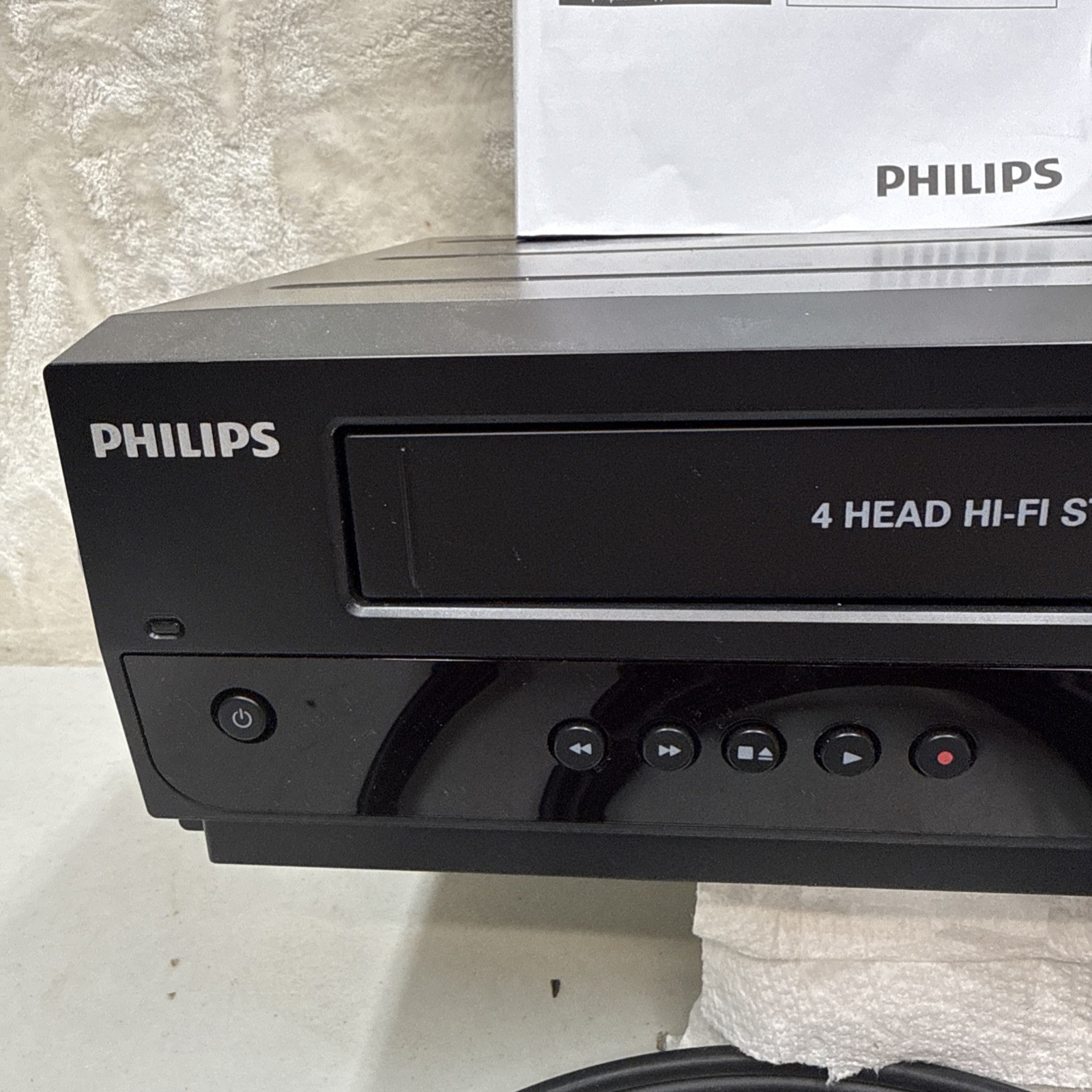 Philips DVDR3385V/F7 DVD Recorder VCR Combo 4 Head Hi Fi Stereo W/Remote- Tested