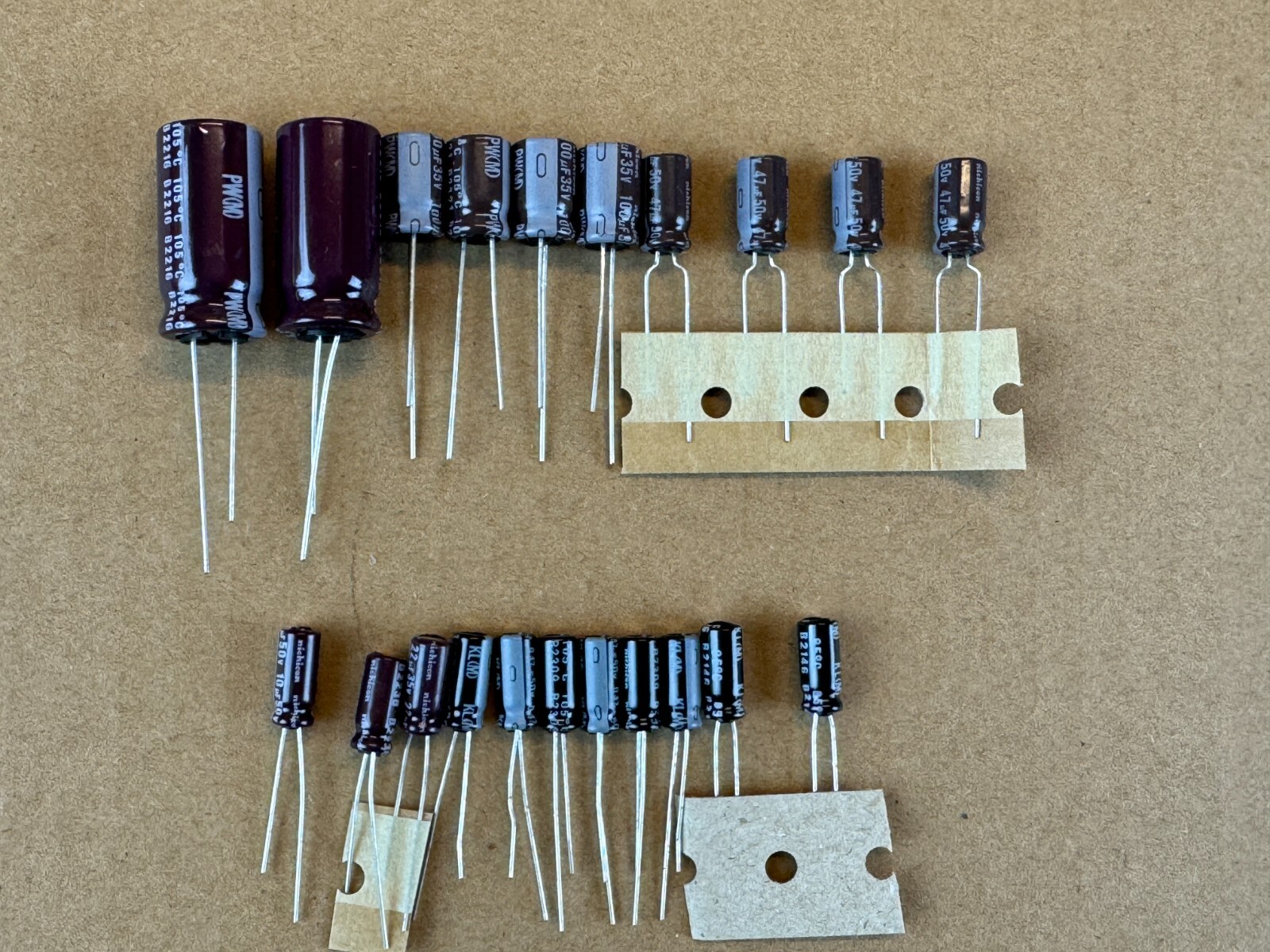 Sony PS-X600 Speed Repair Kit Capacitors Turntable Recap Set (21 parts)