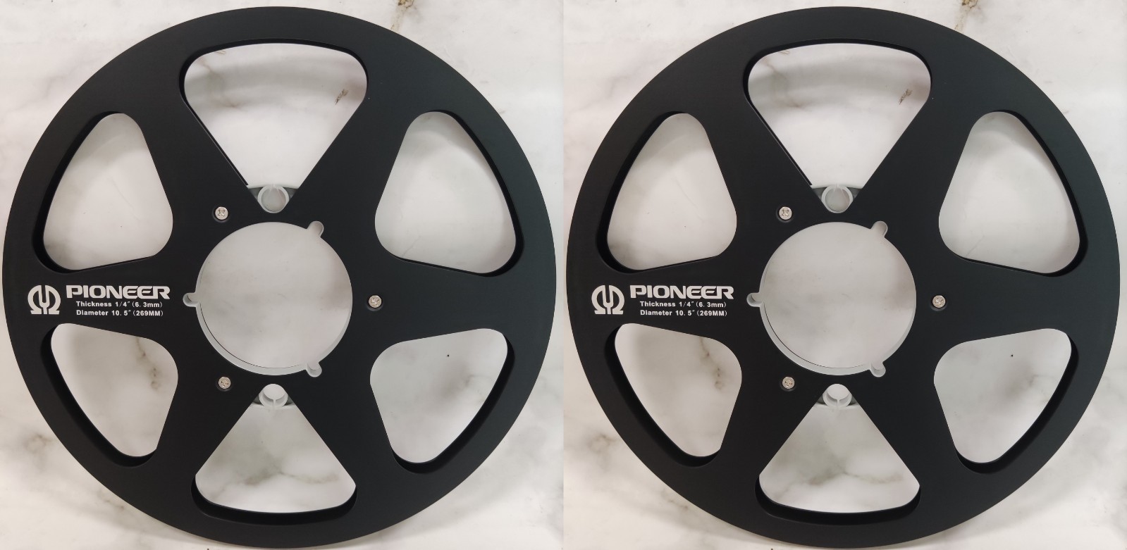 One Pair 10.5” Blue Pioneer Tape reel High Quality Aluminum Take Up Reel