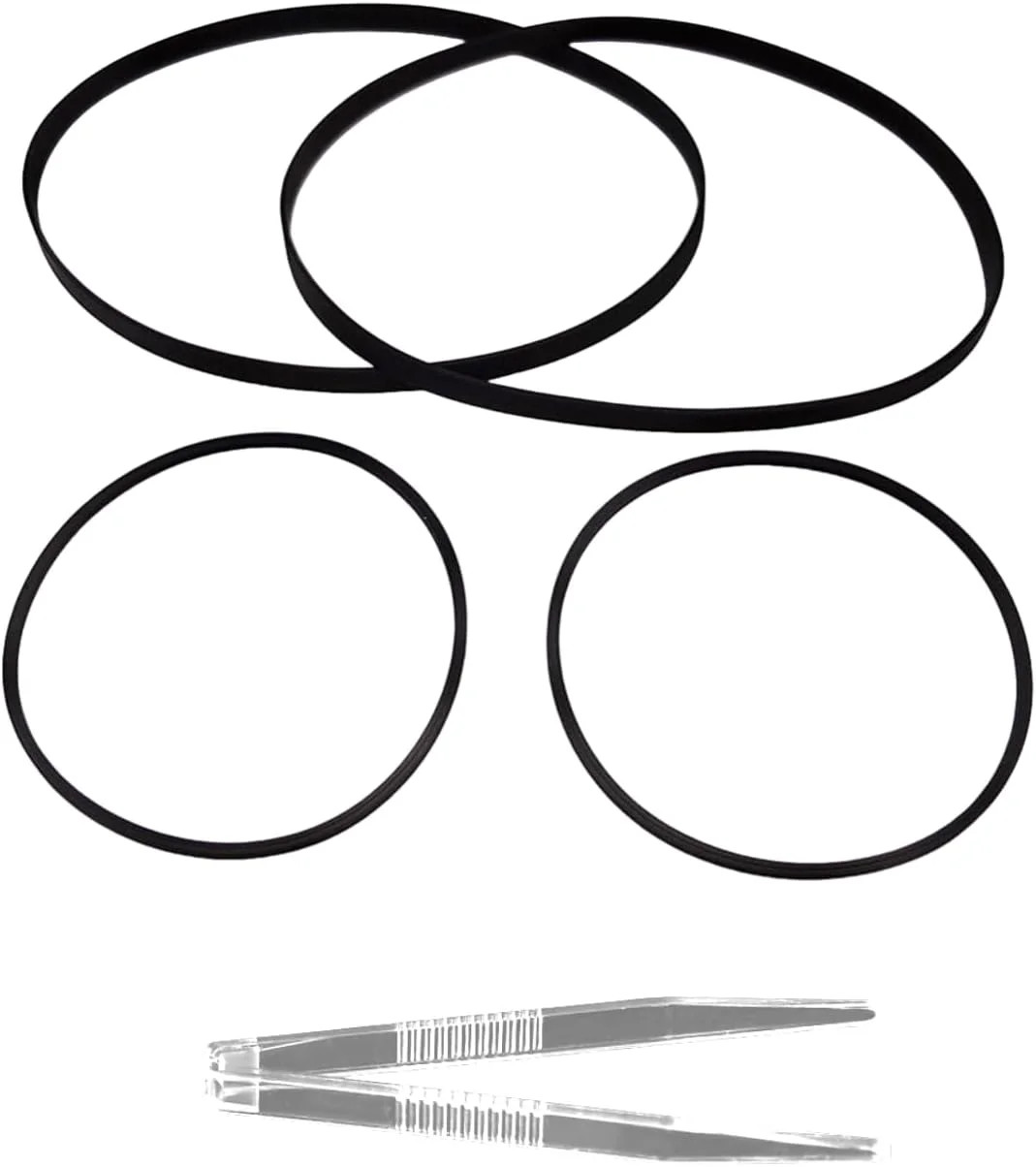 Cassette Deck Belt Kit (4-Pack) – Replacement Belts for Sony TC-WE435…
